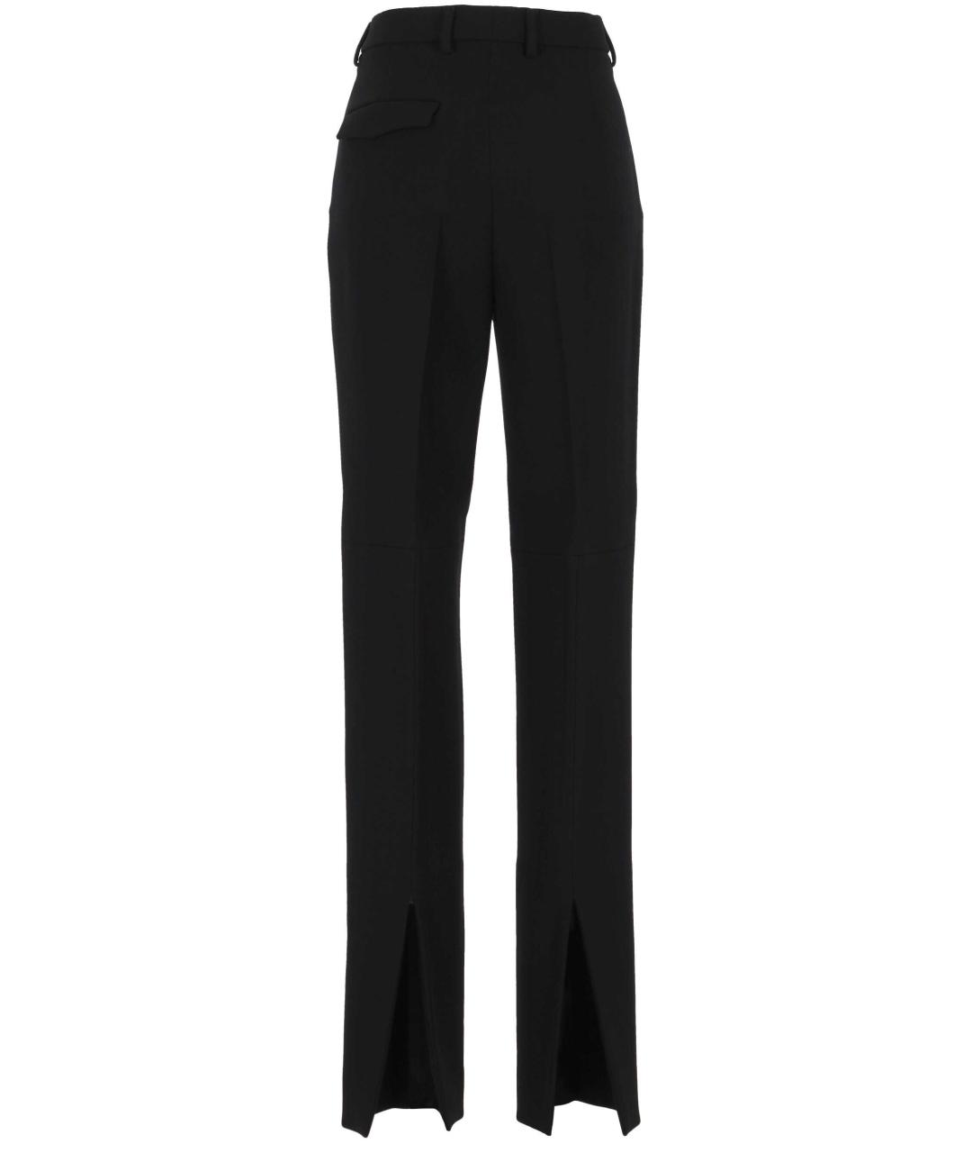 GUCCI Черные шерстяные прямые брюки, фото 3