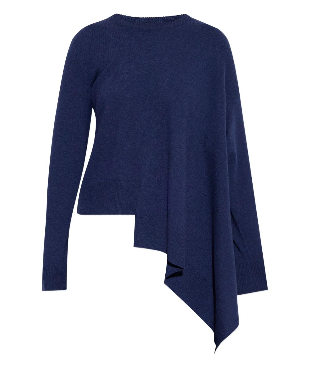 ALEXANDER MCQUEEN Синий кашемировый джемпер / свитер, фото 1