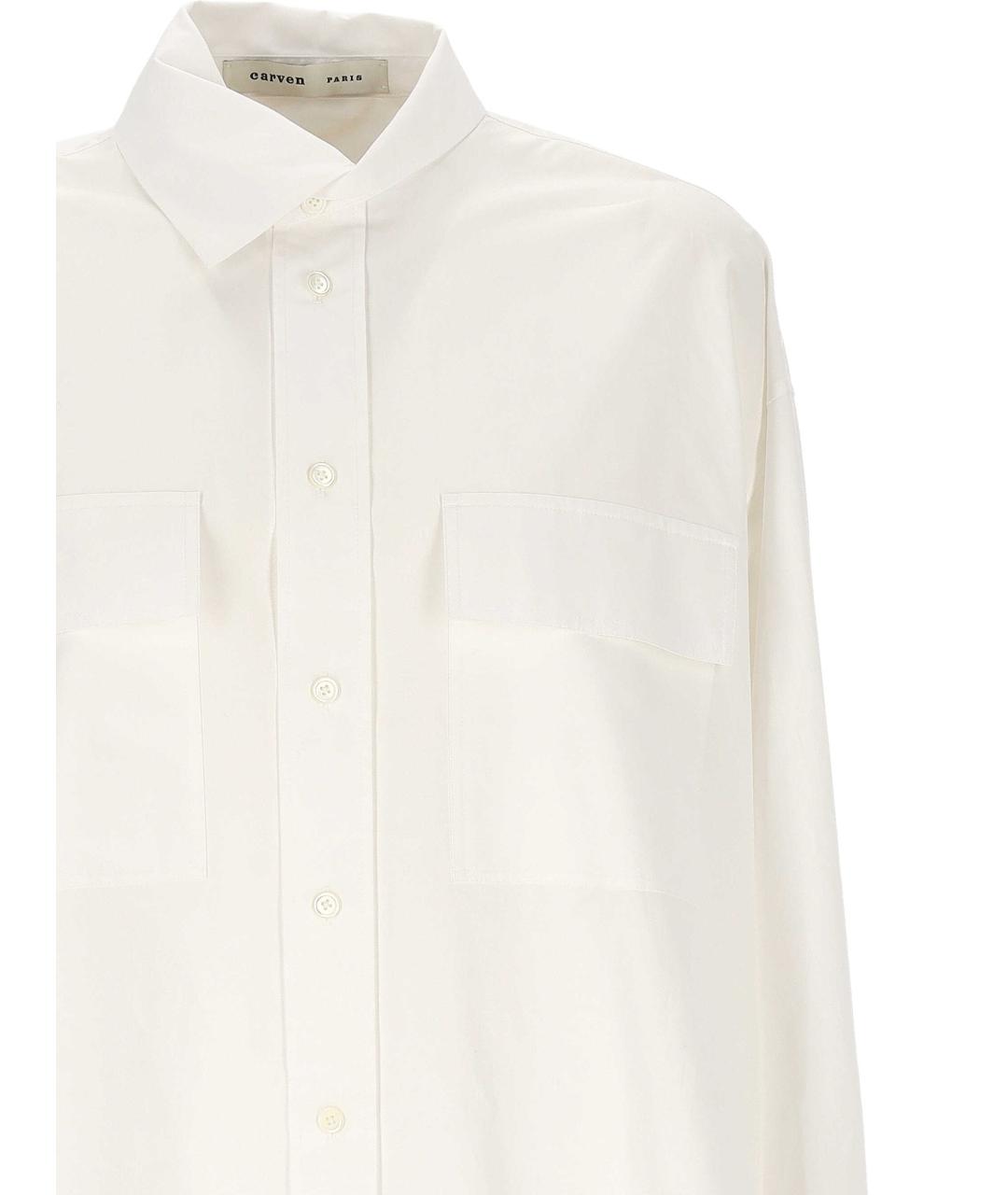 Carven Белая хлопковая рубашка, фото 2
