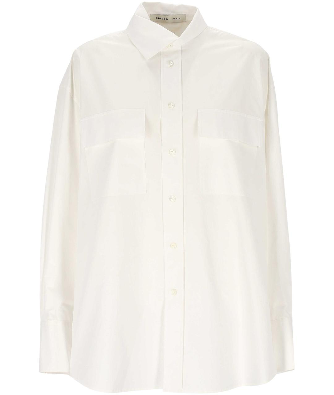 Carven Белая хлопковая рубашка, фото 1