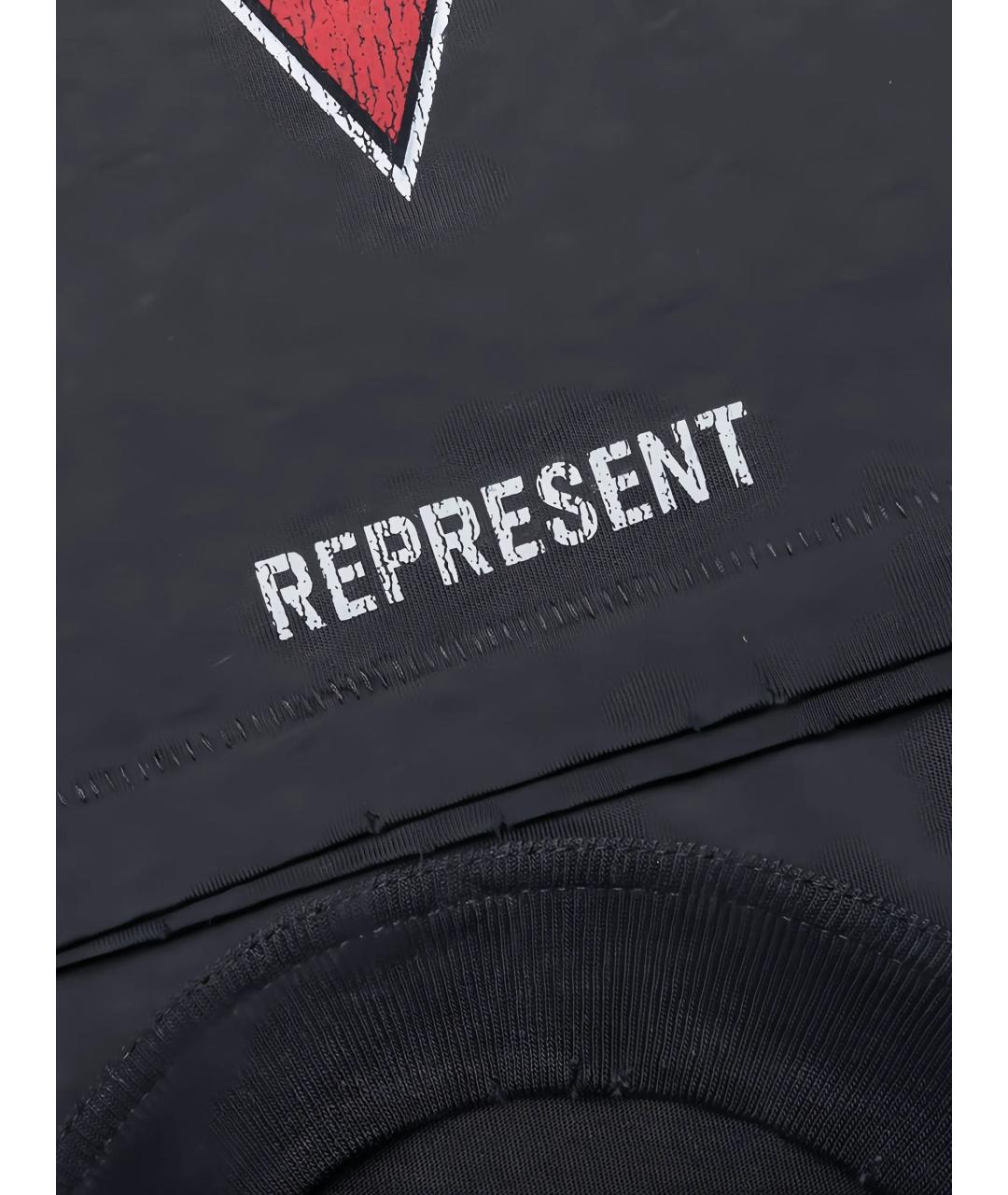 REPRESENT Серая хлопковая футболка, фото 4