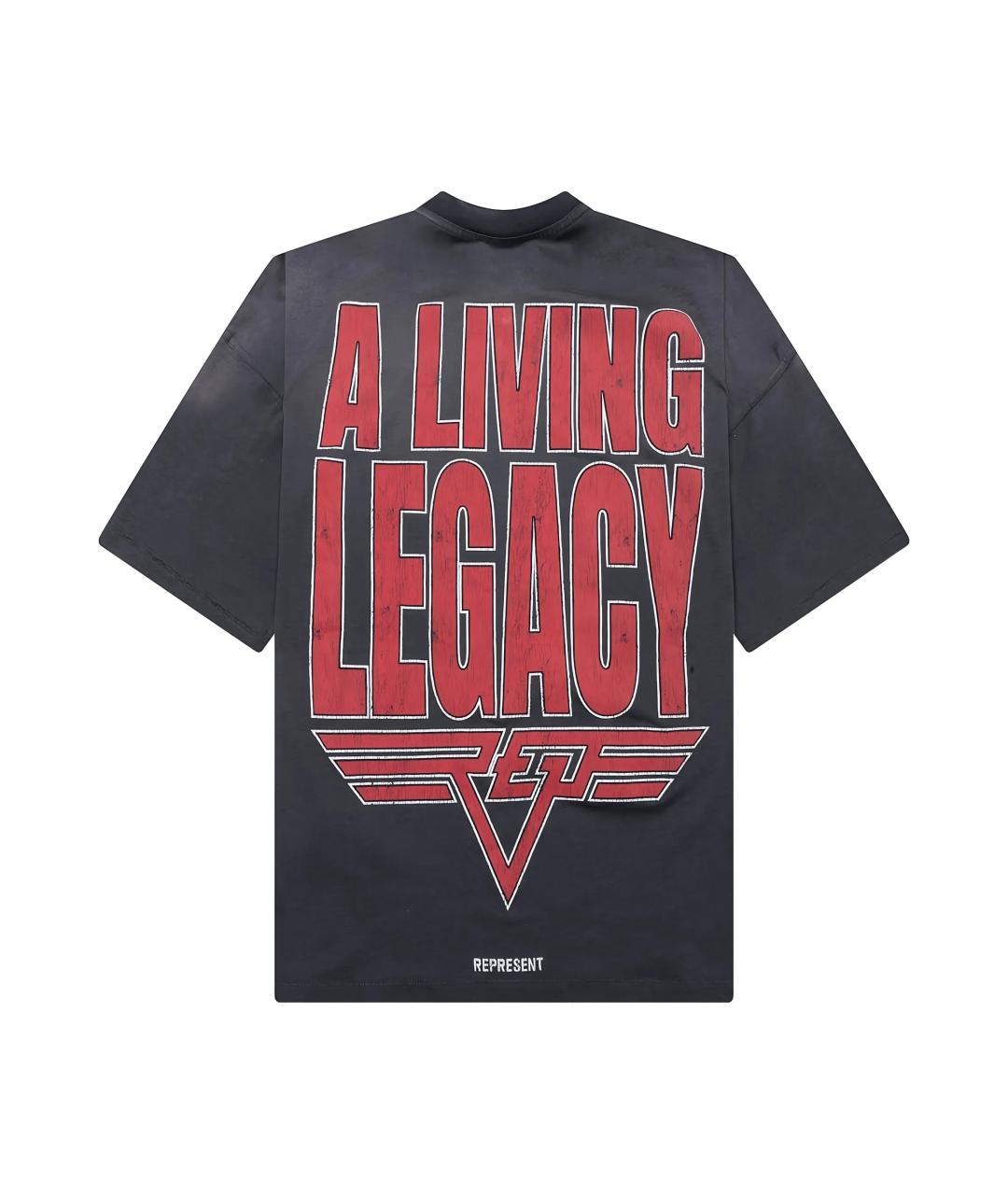 REPRESENT Серая хлопковая футболка, фото 3