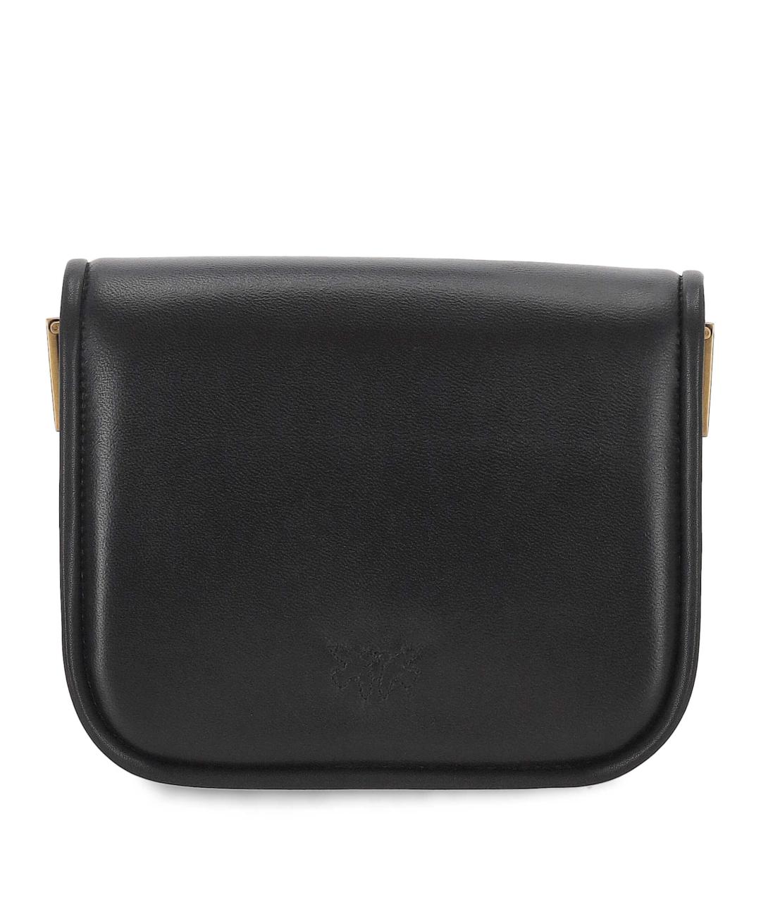 PINKO Черная кожаная сумка через плечо, фото 3