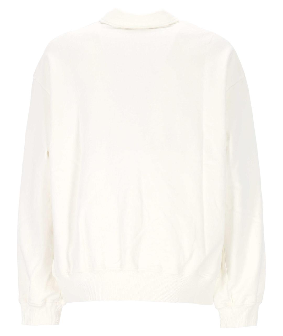 IH NOM UH NIT Бежевое хлопковое поло с длинным рукавом, фото 3