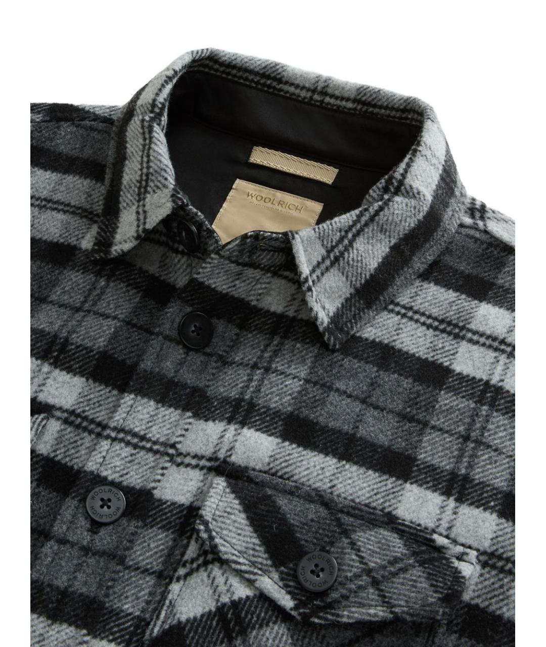 WOOLRICH Серая шерстяная куртка, фото 2