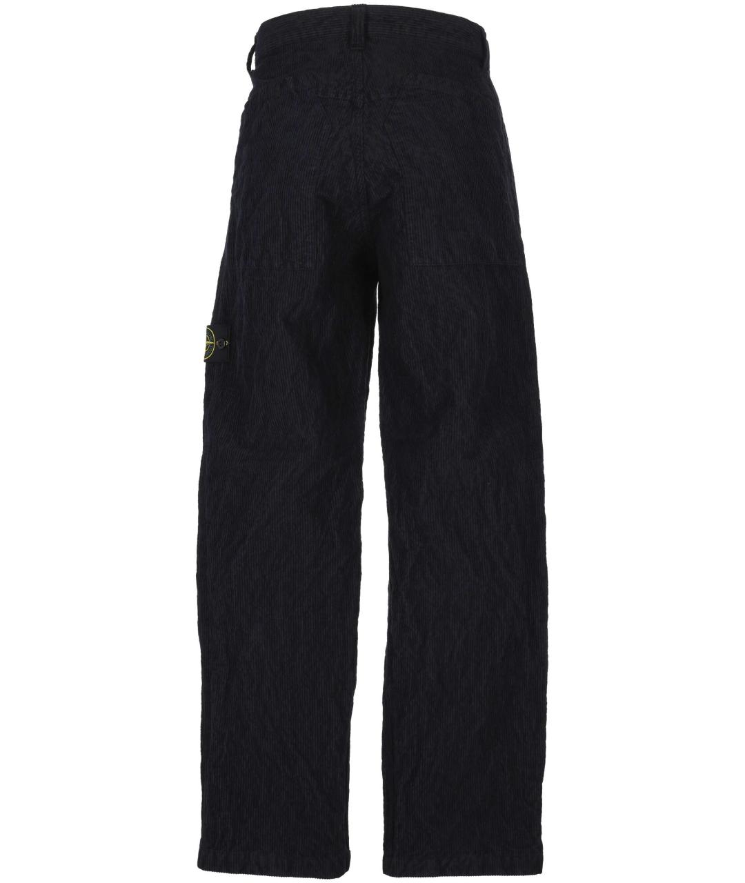 STONE ISLAND Черные повседневные брюки, фото 3