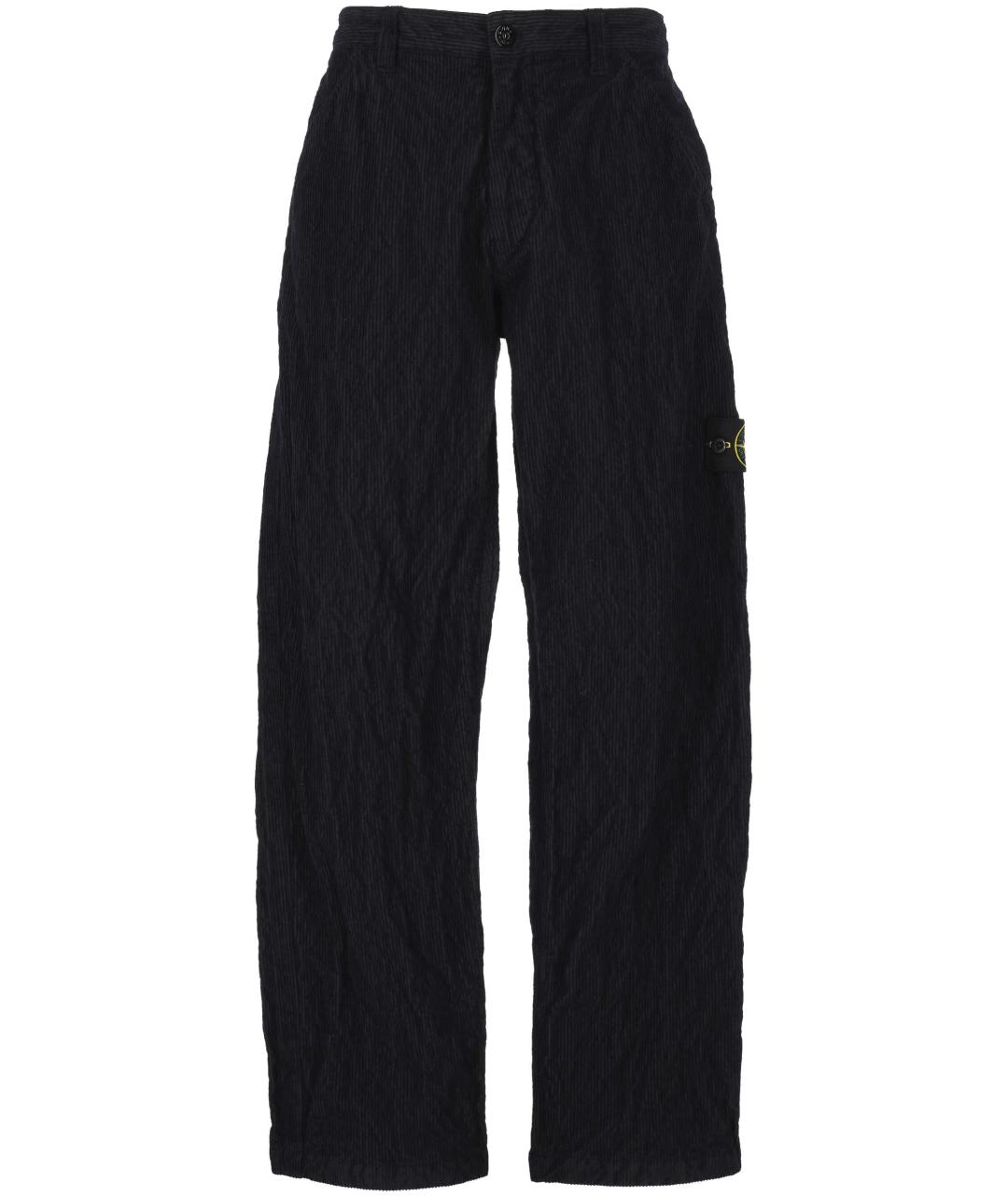 STONE ISLAND Черные повседневные брюки, фото 1