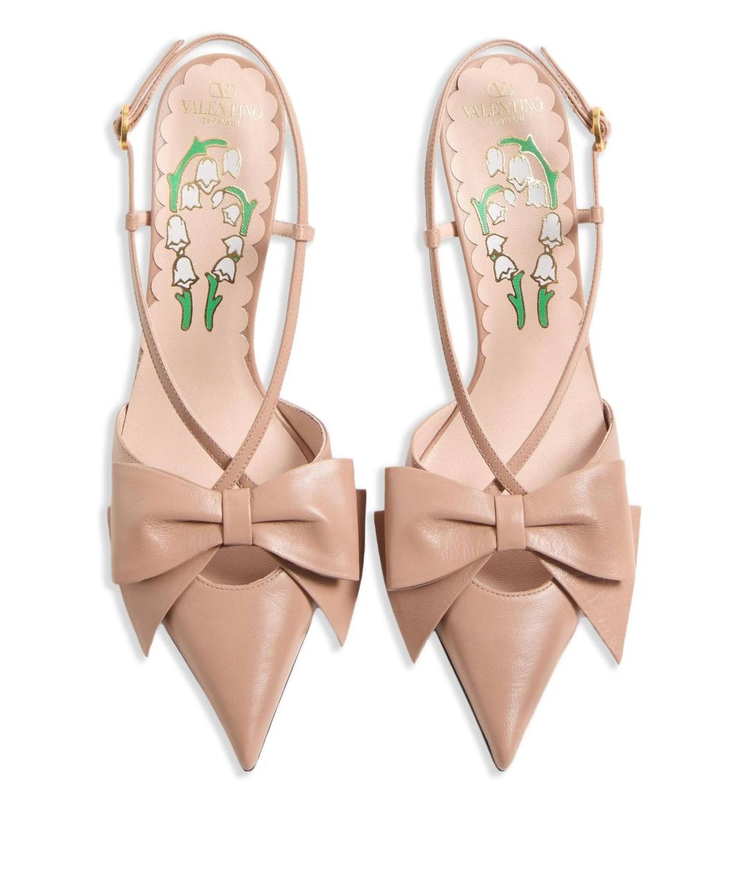 VALENTINO Розовые кожаные туфли, фото 4