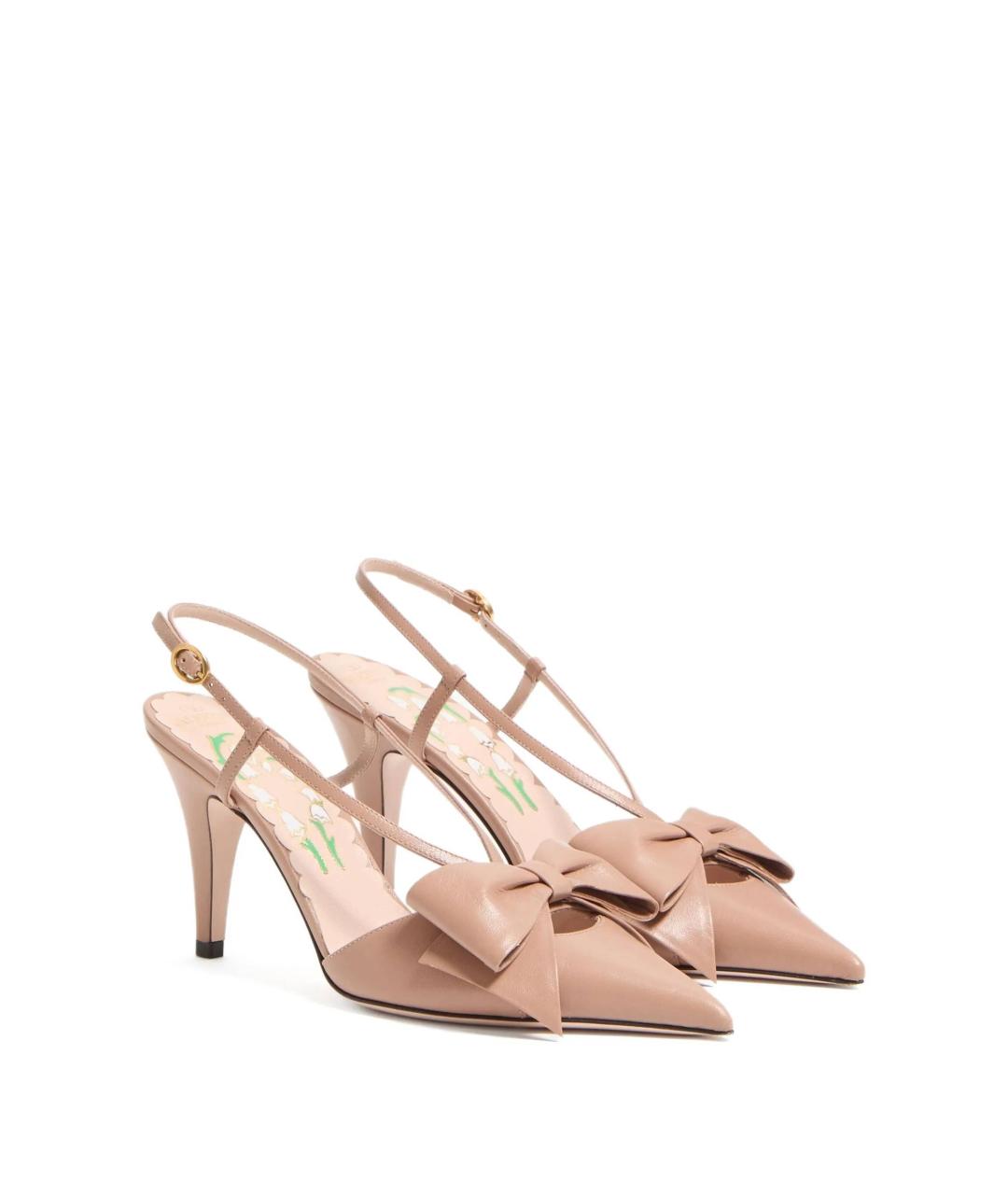 VALENTINO Розовые кожаные туфли, фото 2