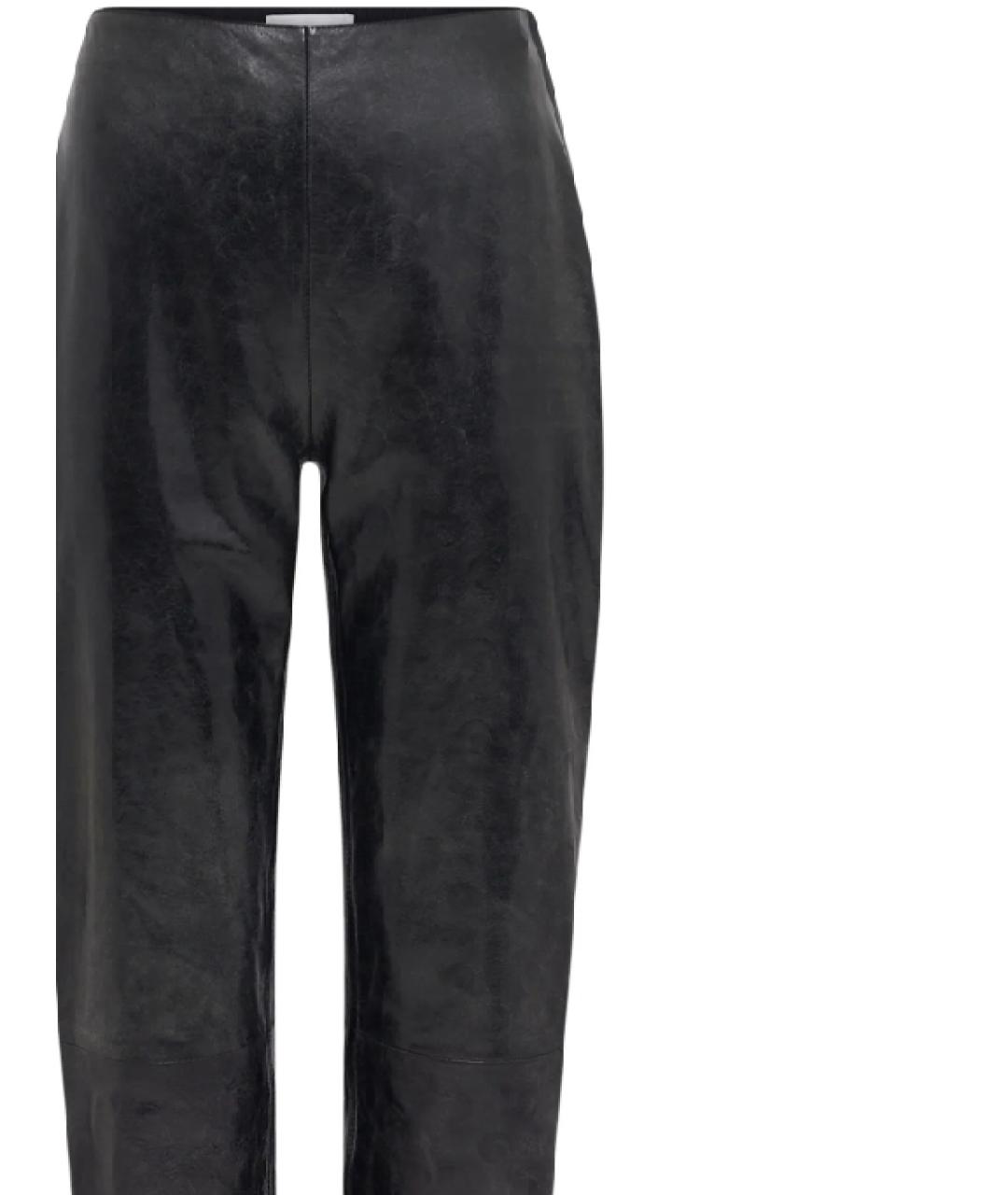 MARINE SERRE Черные вискозные брюки узкие, фото 2