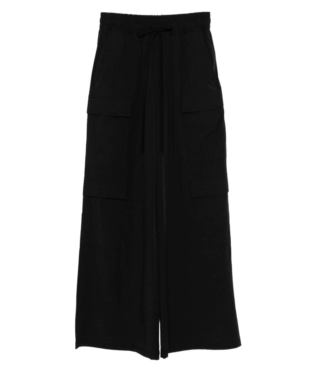 THOM KROM Черные полиамидовые прямые брюки, фото 1