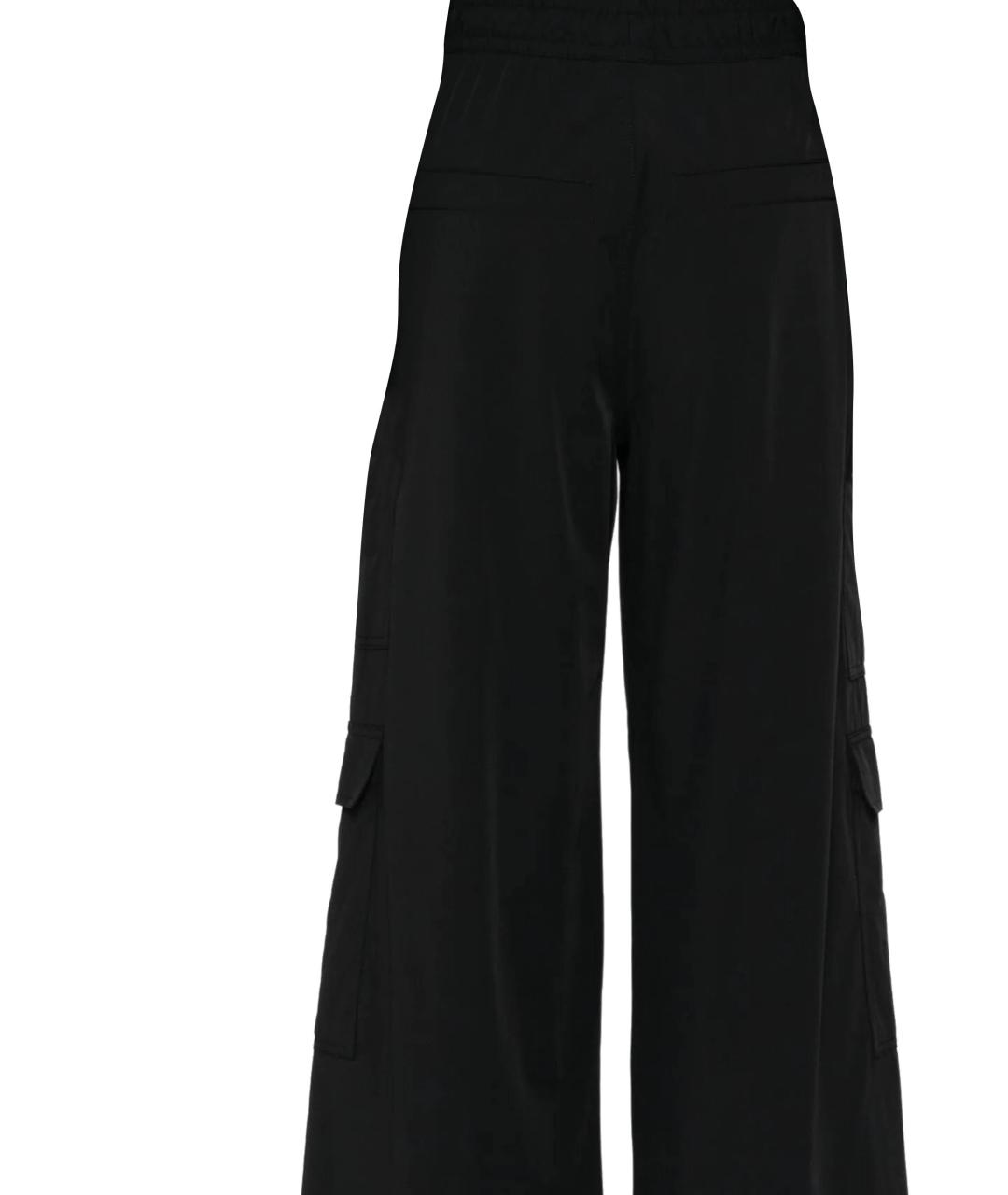 THOM KROM Черные полиамидовые прямые брюки, фото 3