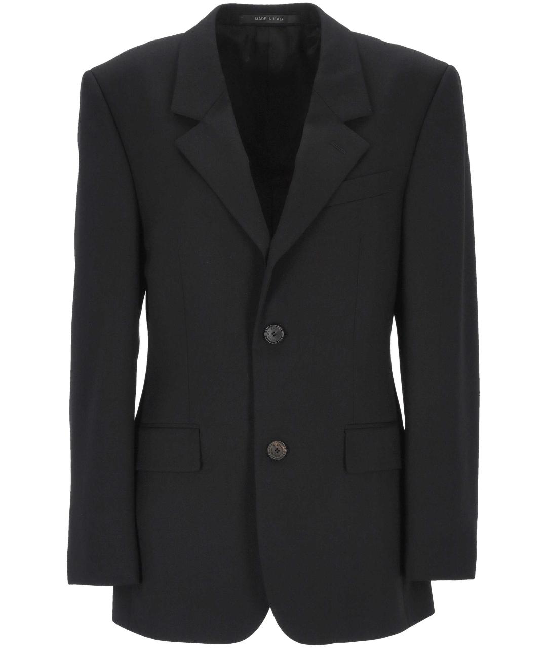 BALENCIAGA Черный хлопковый жакет/пиджак, фото 1