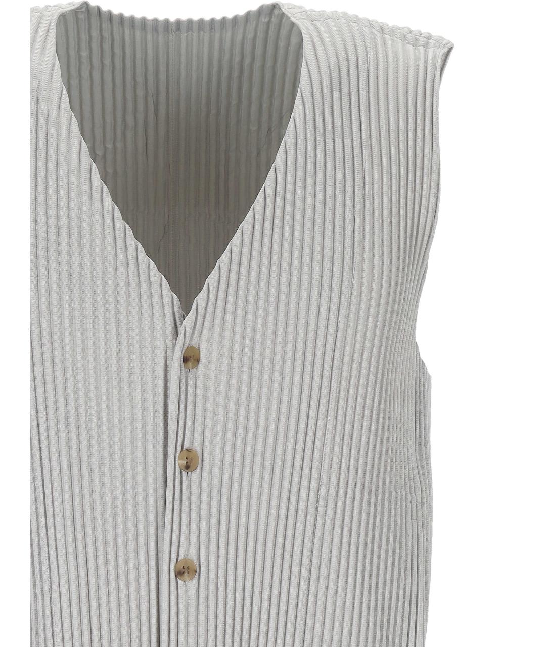 ISSEY MIYAKE Серая полиэстеровая жилетка, фото 2