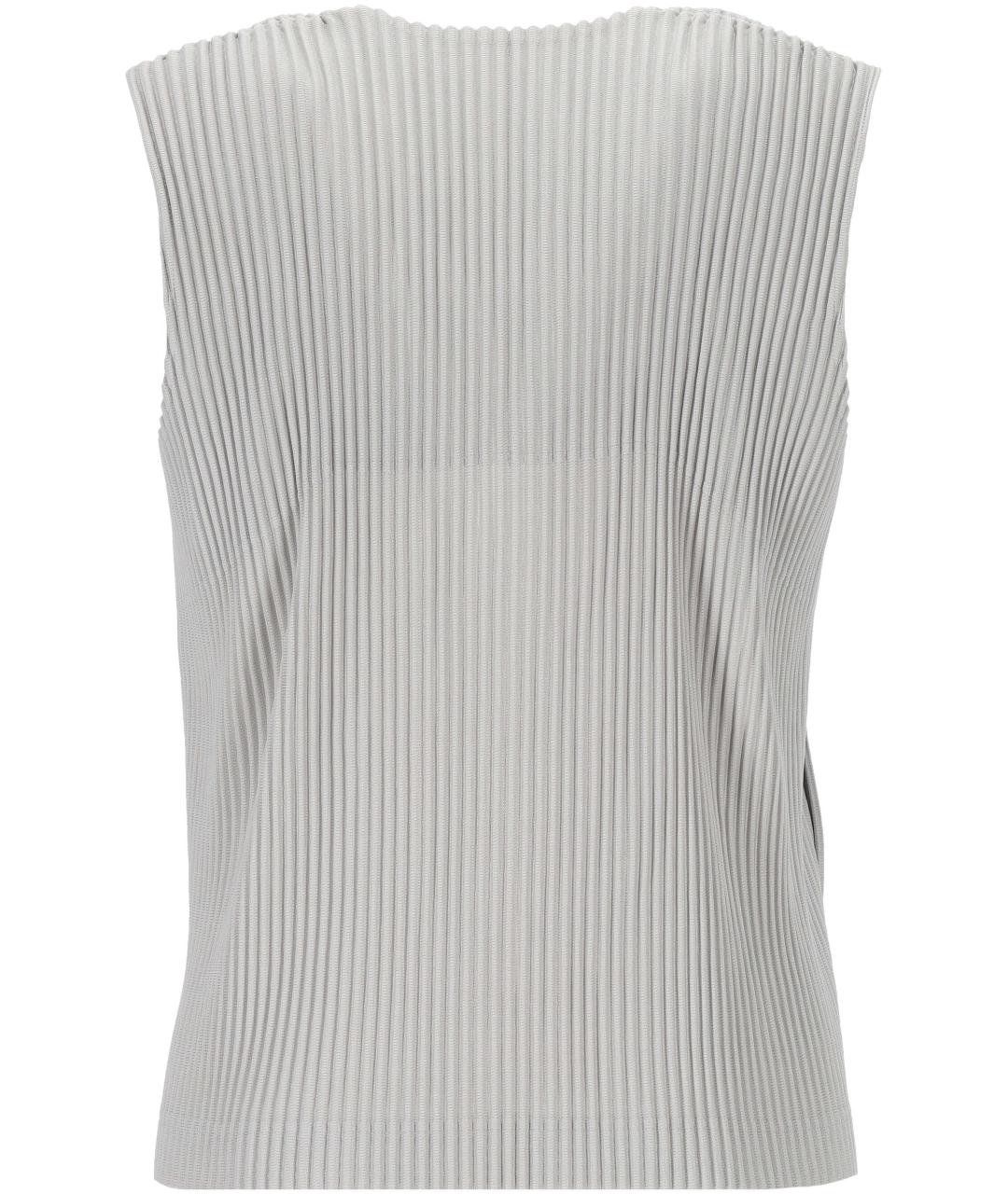 ISSEY MIYAKE Серая полиэстеровая жилетка, фото 3