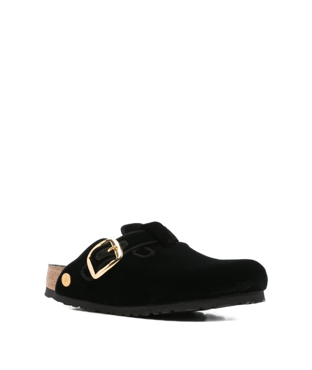 BIRKENSTOCK Черные замшевые мюли, фото 2