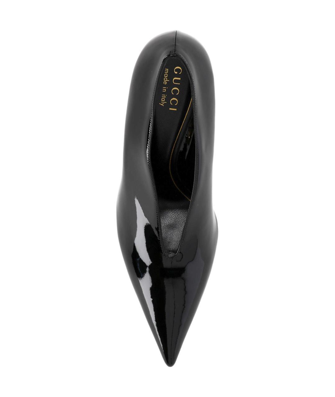 GUCCI Черные кожаные туфли, фото 4