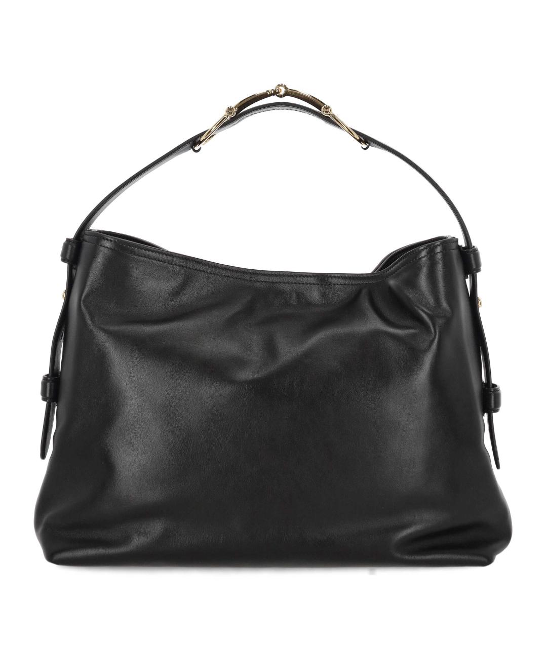 GUCCI Черная кожаная сумка через плечо, фото 3