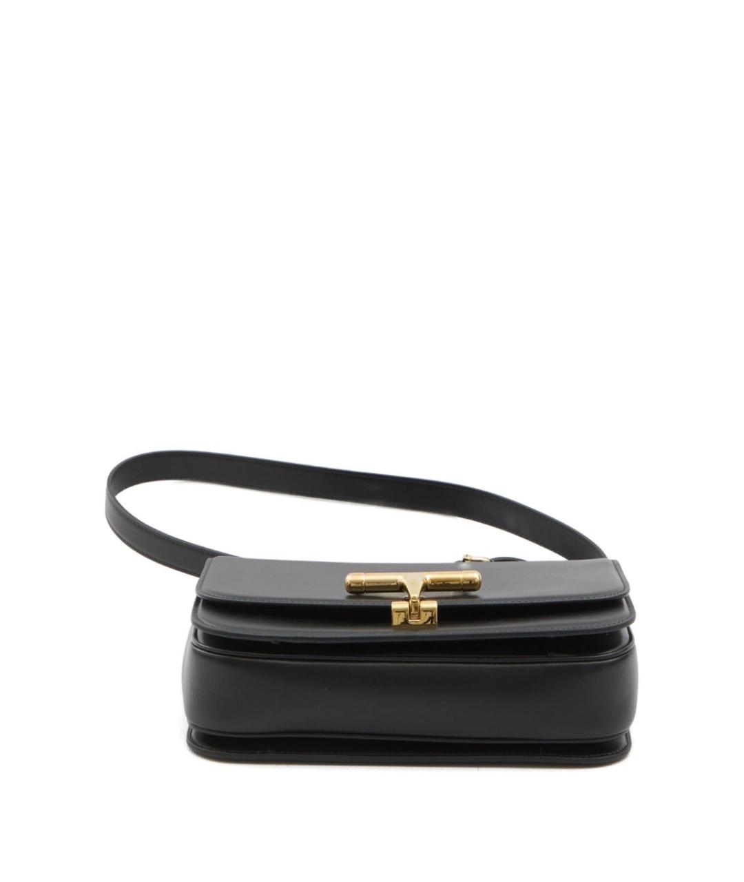 GUCCI Черная кожаная сумка через плечо, фото 3