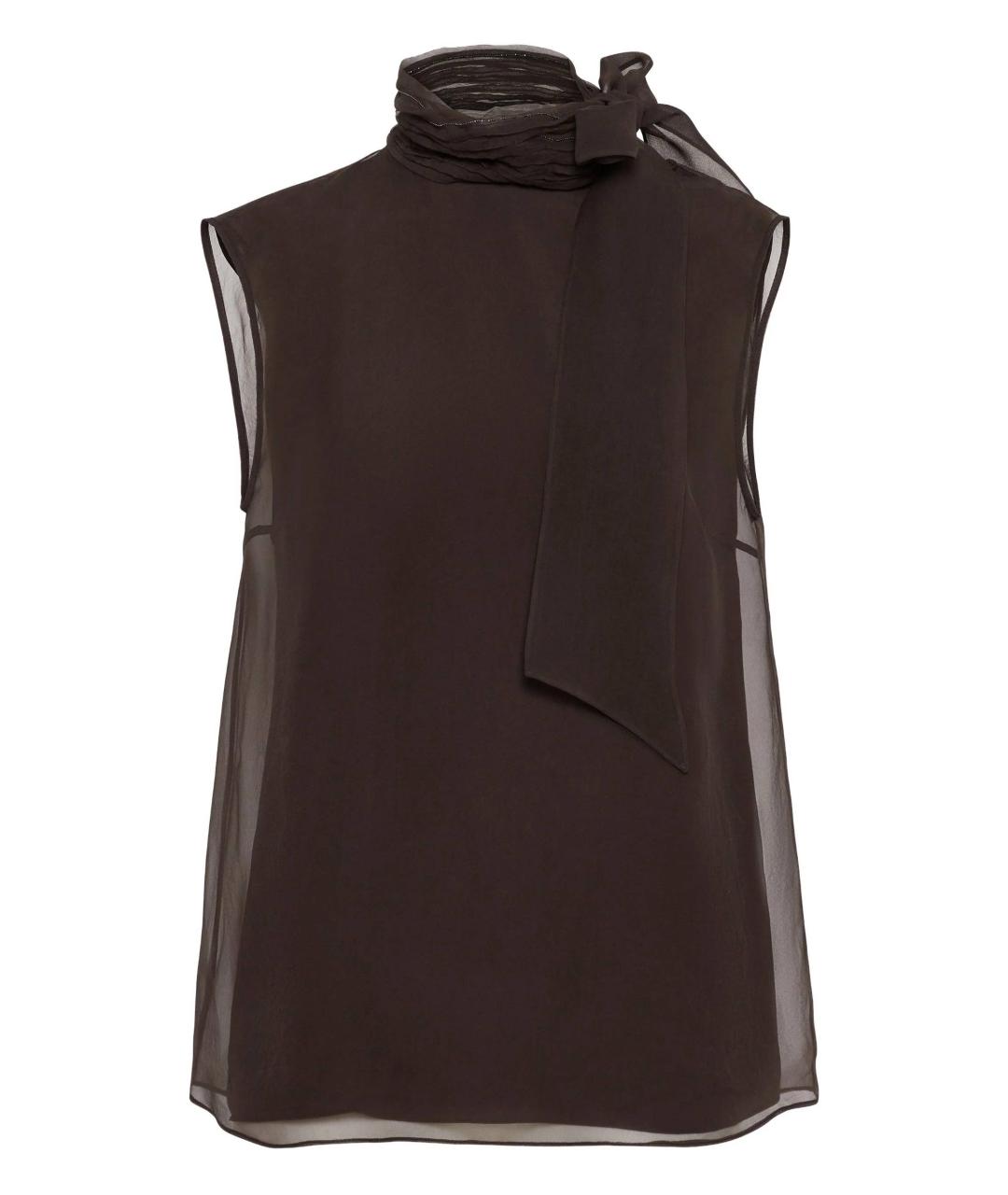 BRUNELLO CUCINELLI Коричневая блузы, фото 1