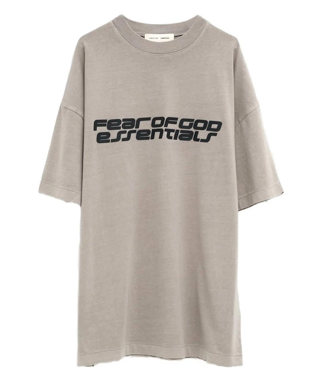 FEAR OF GOD ESSENTIALS Серая хлопковая футболка, фото 1