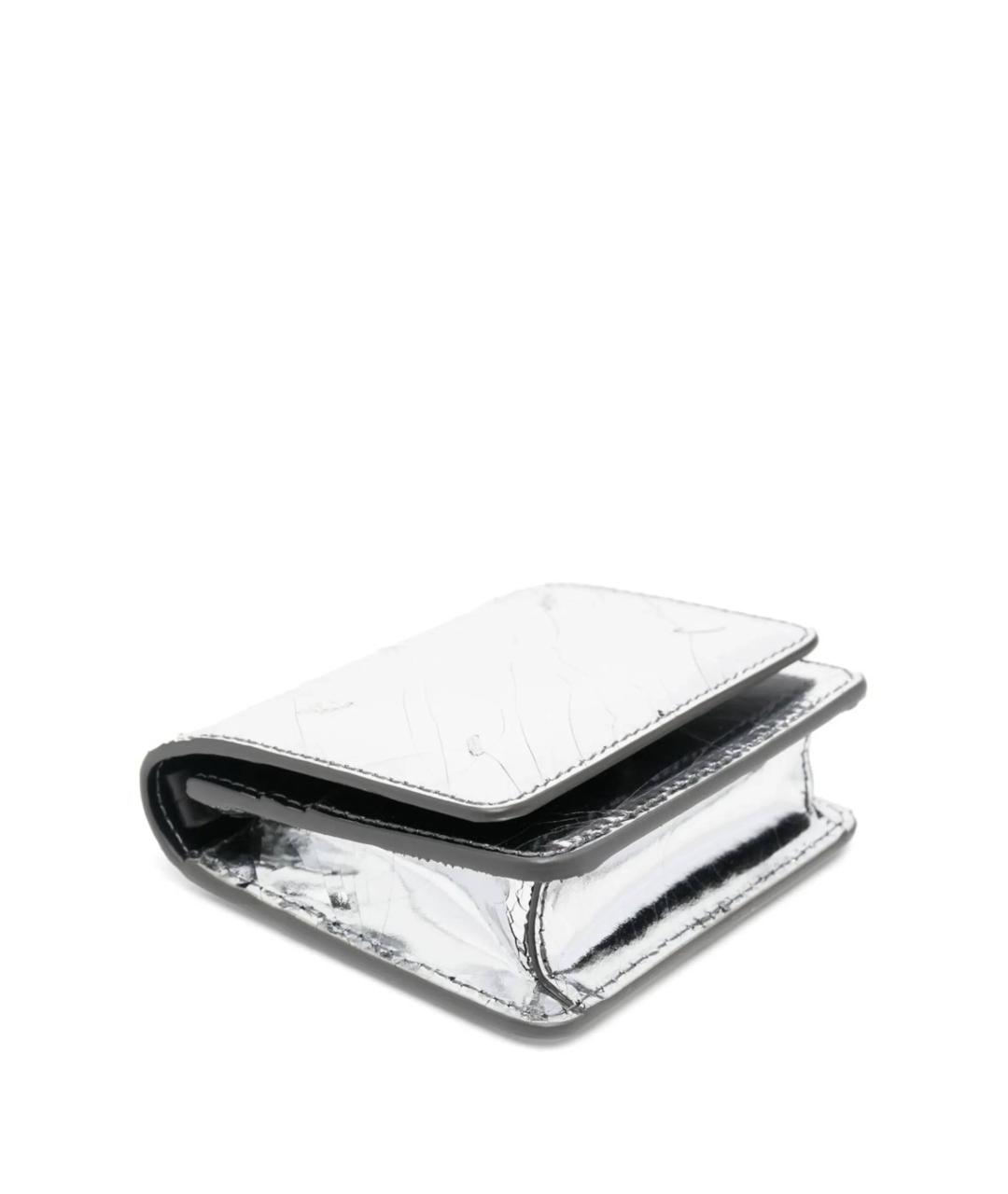 MAISON MARGIELA Серебрянный кожаный кошелек, фото 2