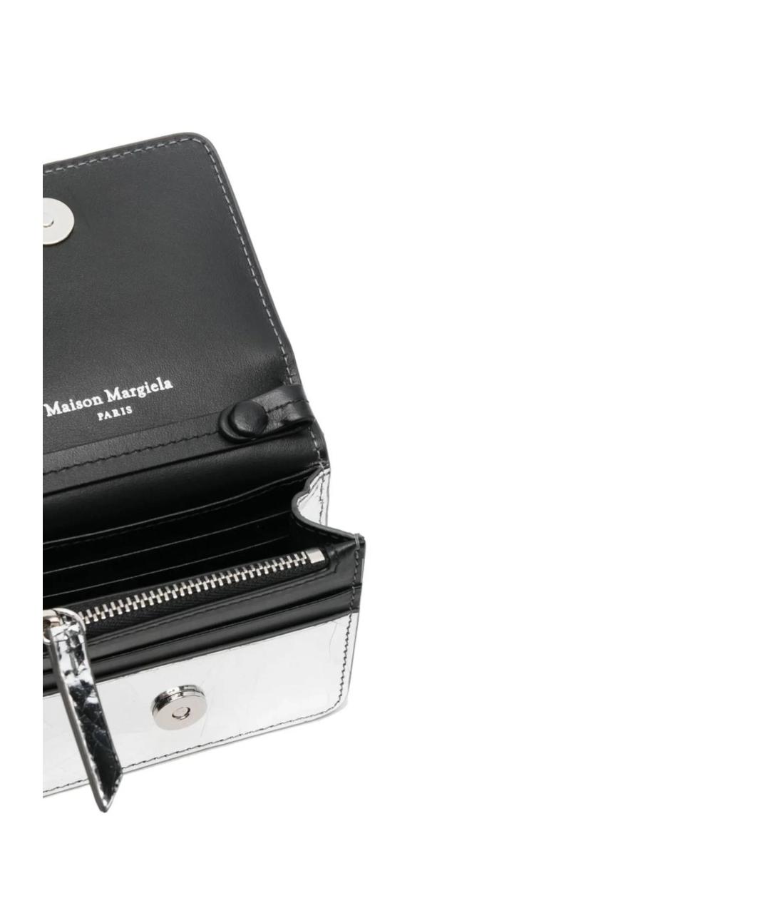 MAISON MARGIELA Серебрянный кожаный кошелек, фото 3