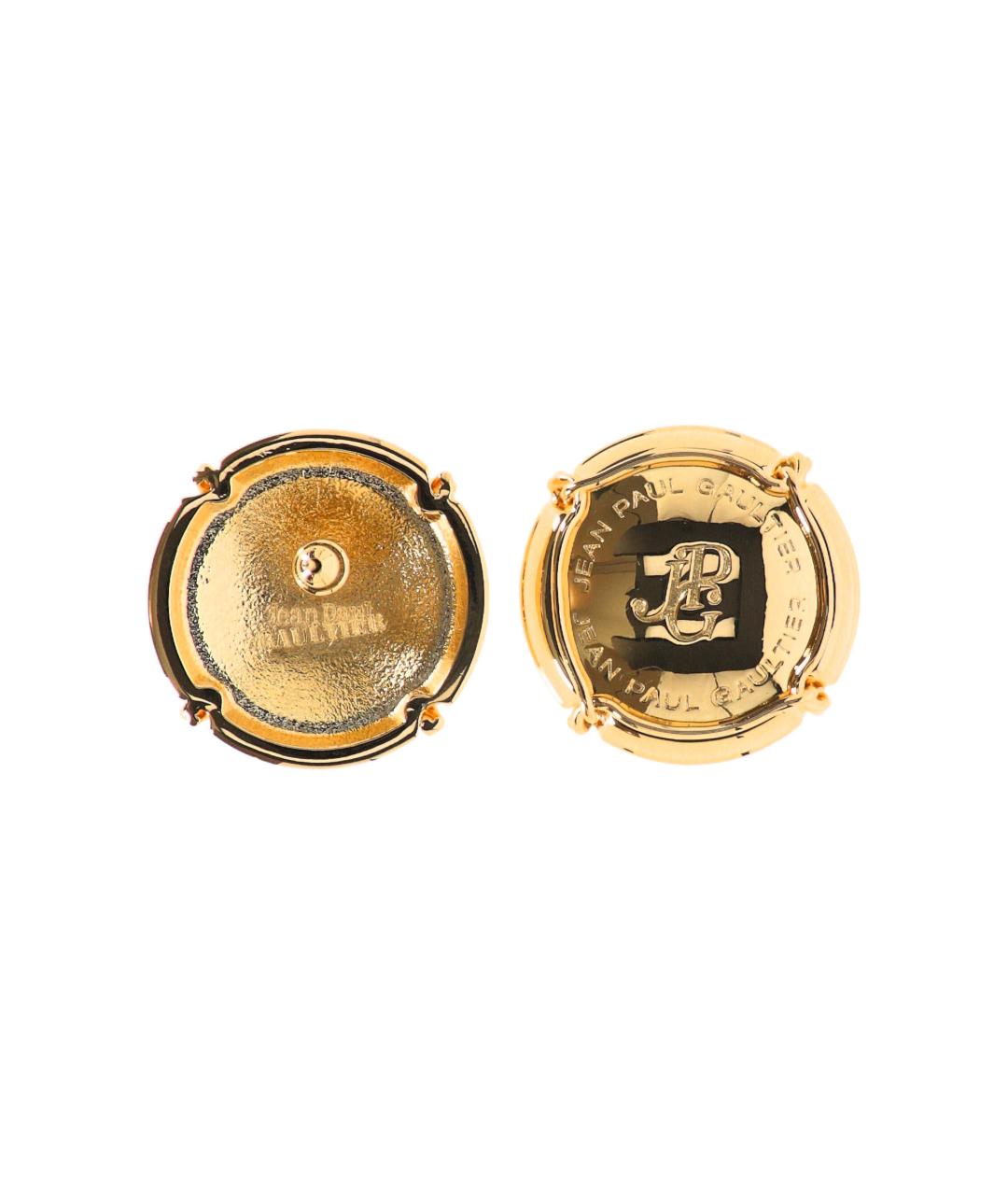 JEAN PAUL GAULTIER Золотые металлические серьги, фото 1