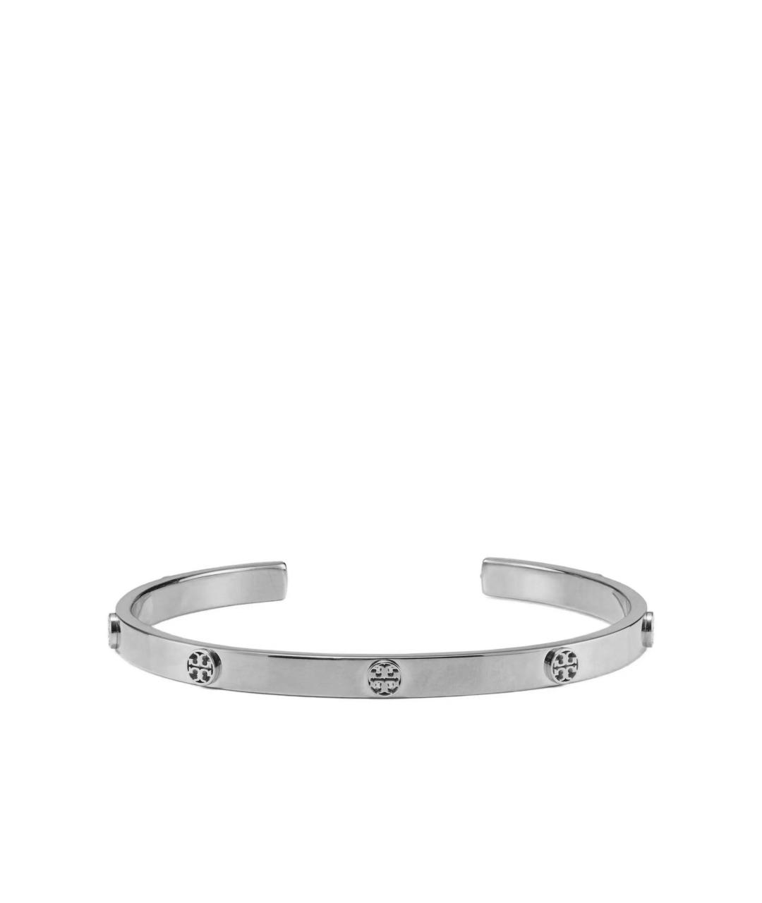 TORY BURCH Серебрянный металлический браслет, фото 1