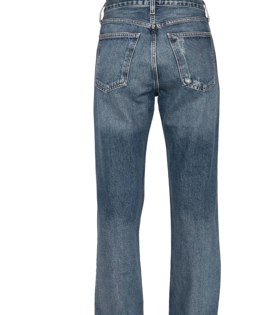 AGOLDE Синие хлопковые прямые джинсы, фото 3