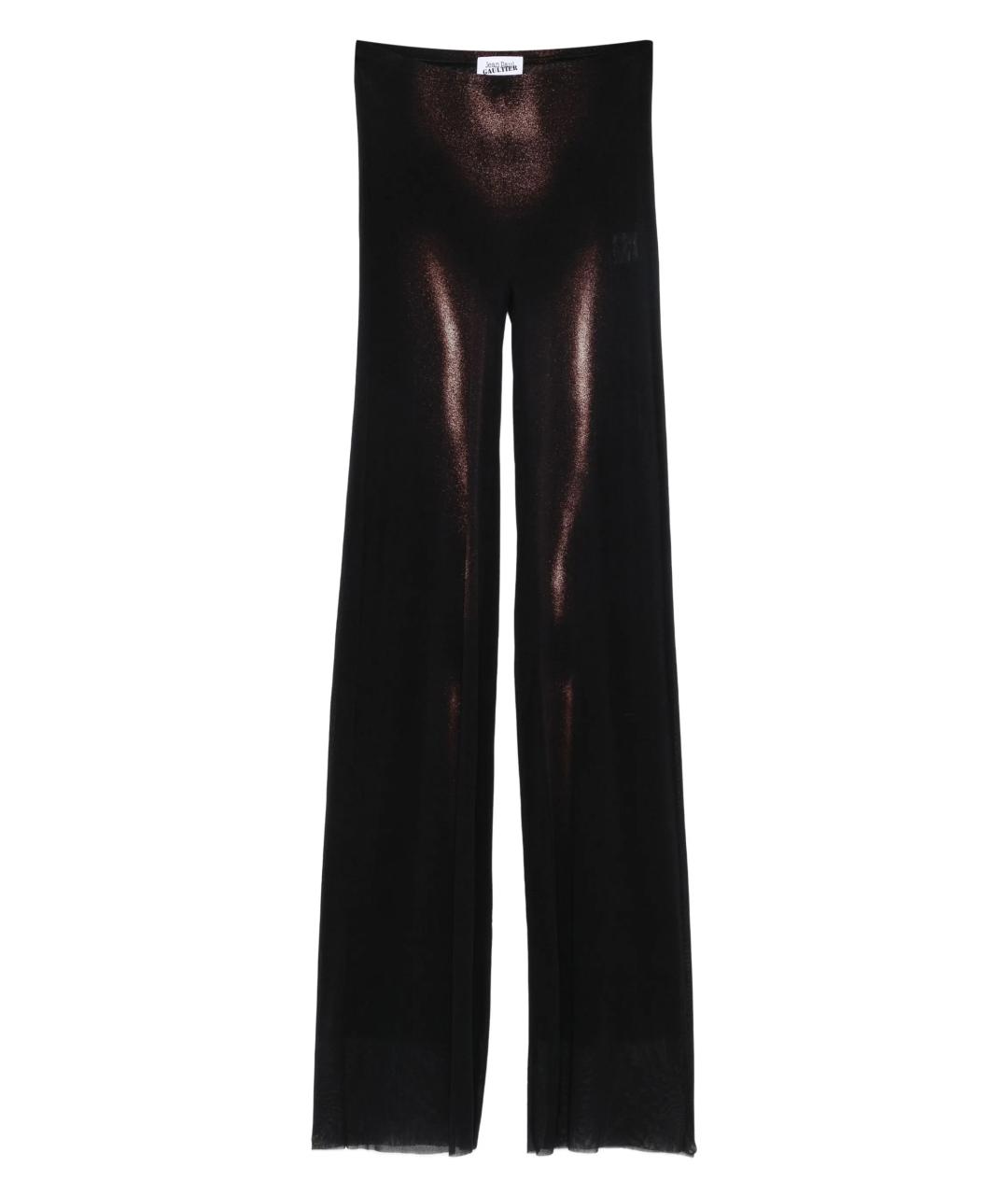 JEAN PAUL GAULTIER Черные полиамидовые брюки узкие, фото 1