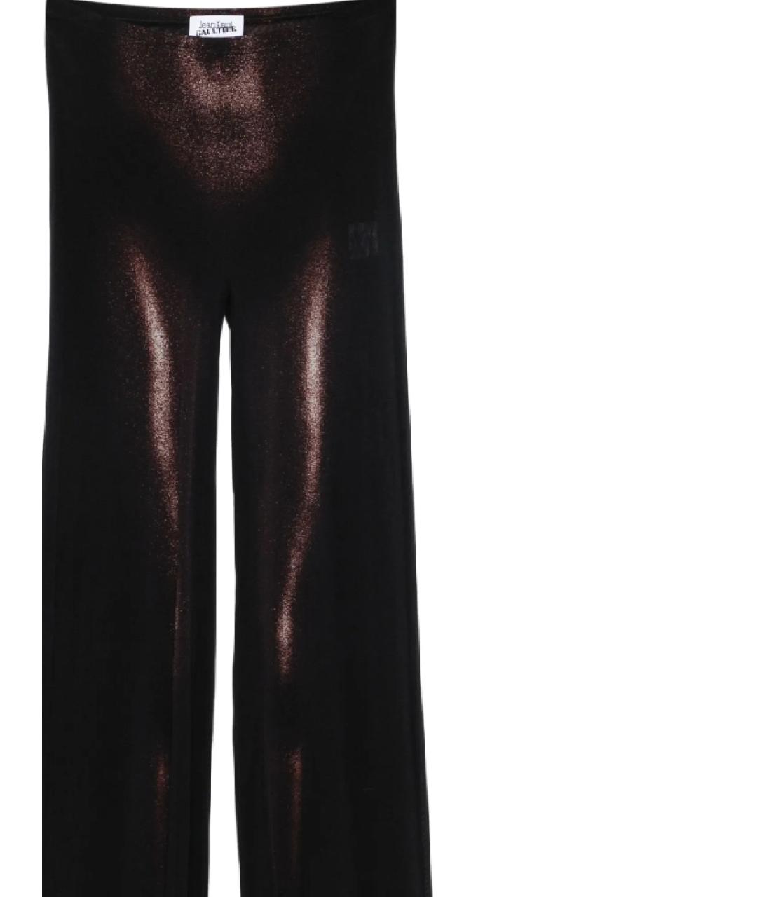 JEAN PAUL GAULTIER Черные полиамидовые брюки узкие, фото 2
