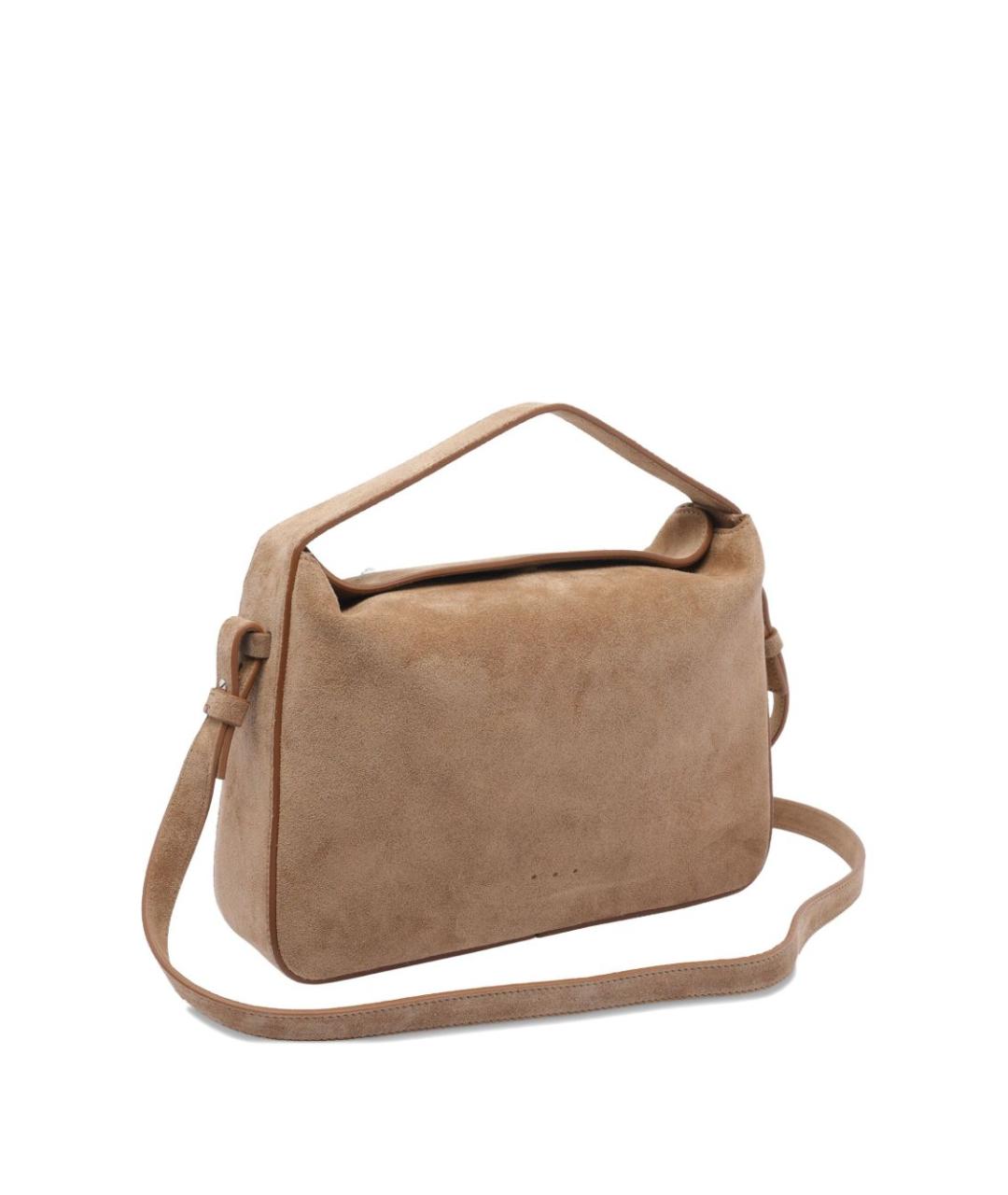 AESTHER EKME Бежевая замшевая сумка через плечо, фото 2