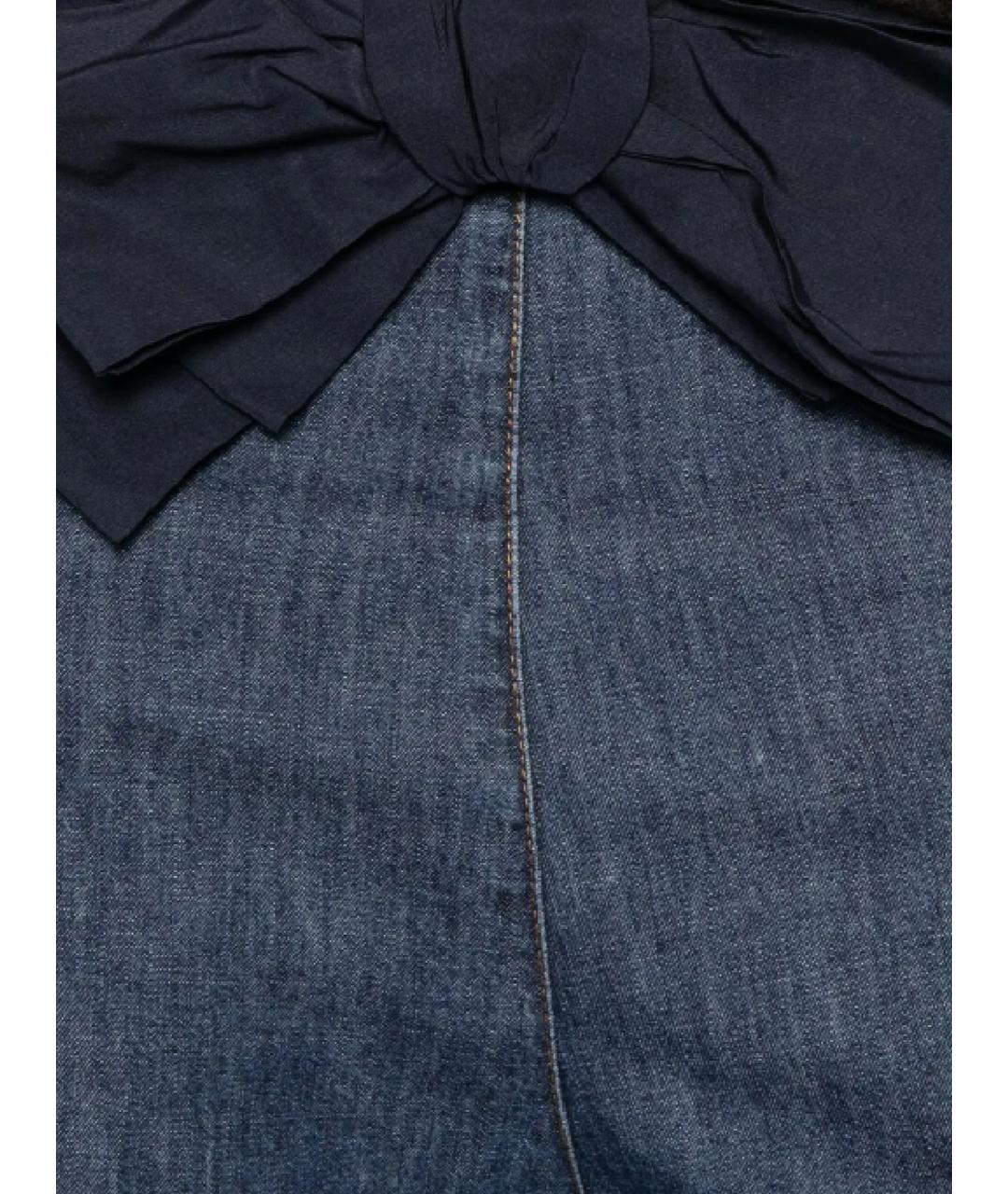 VALENTINO Синие хлопковые шорты, фото 2