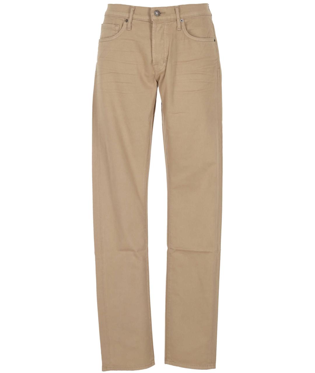 TOM FORD Бежевые повседневные брюки, фото 1