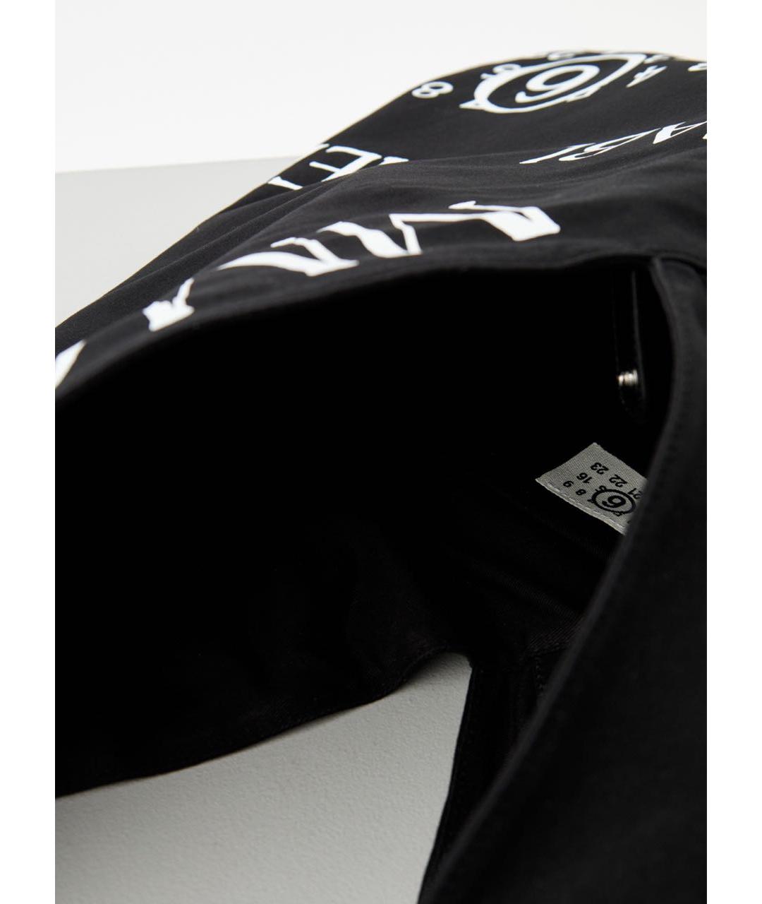 MM6 MAISON MARGIELA Черная тканевая сумка через плечо, фото 4