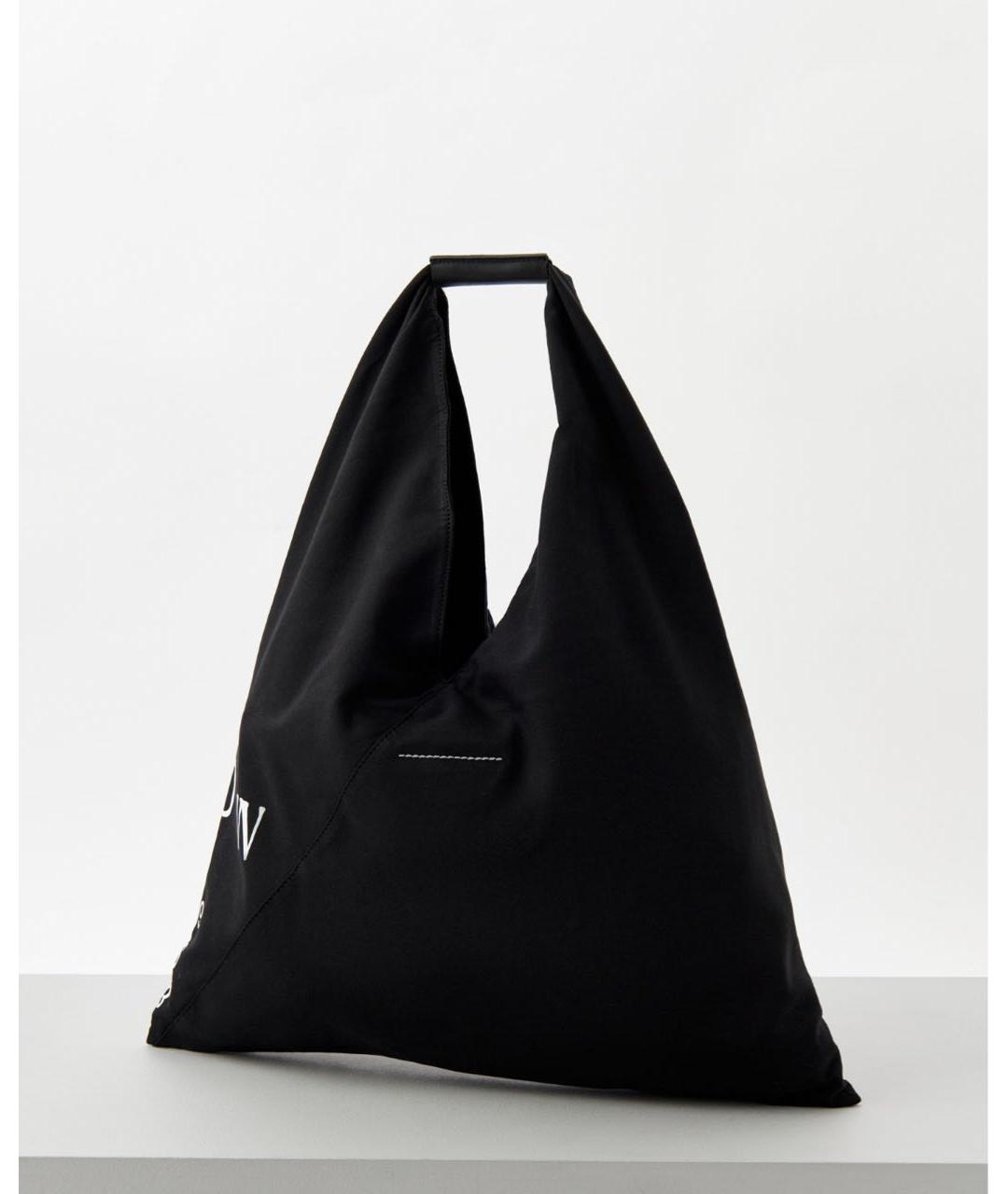 MM6 MAISON MARGIELA Черная тканевая сумка через плечо, фото 2