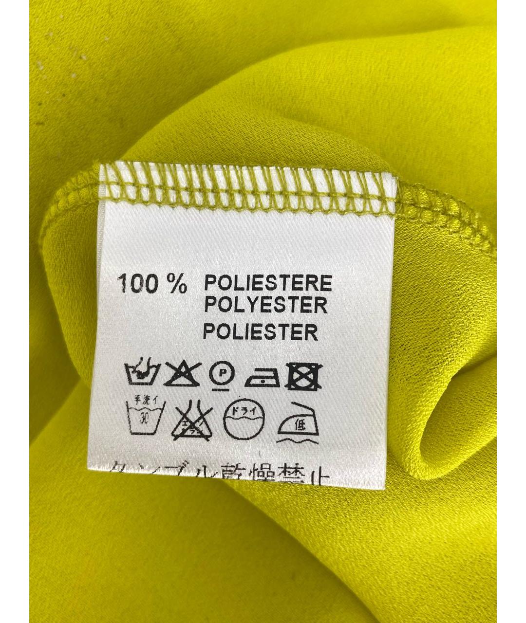 LIVIANA CONTI Желтое полиэстеровое платье, фото 6