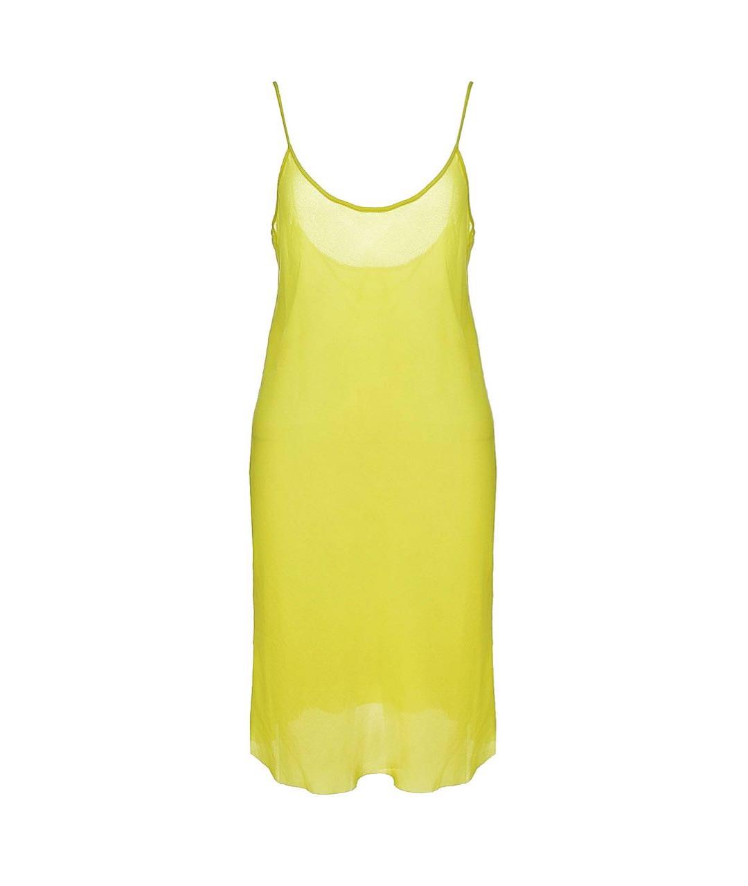 LIVIANA CONTI Желтое полиэстеровое платье, фото 1