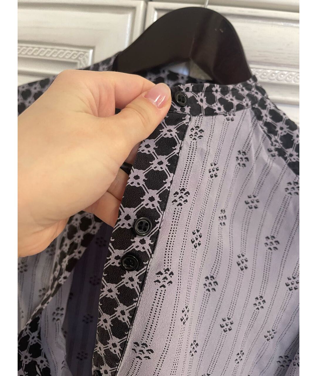 ISABEL MARANT Синяя шелковая рубашка, фото 4