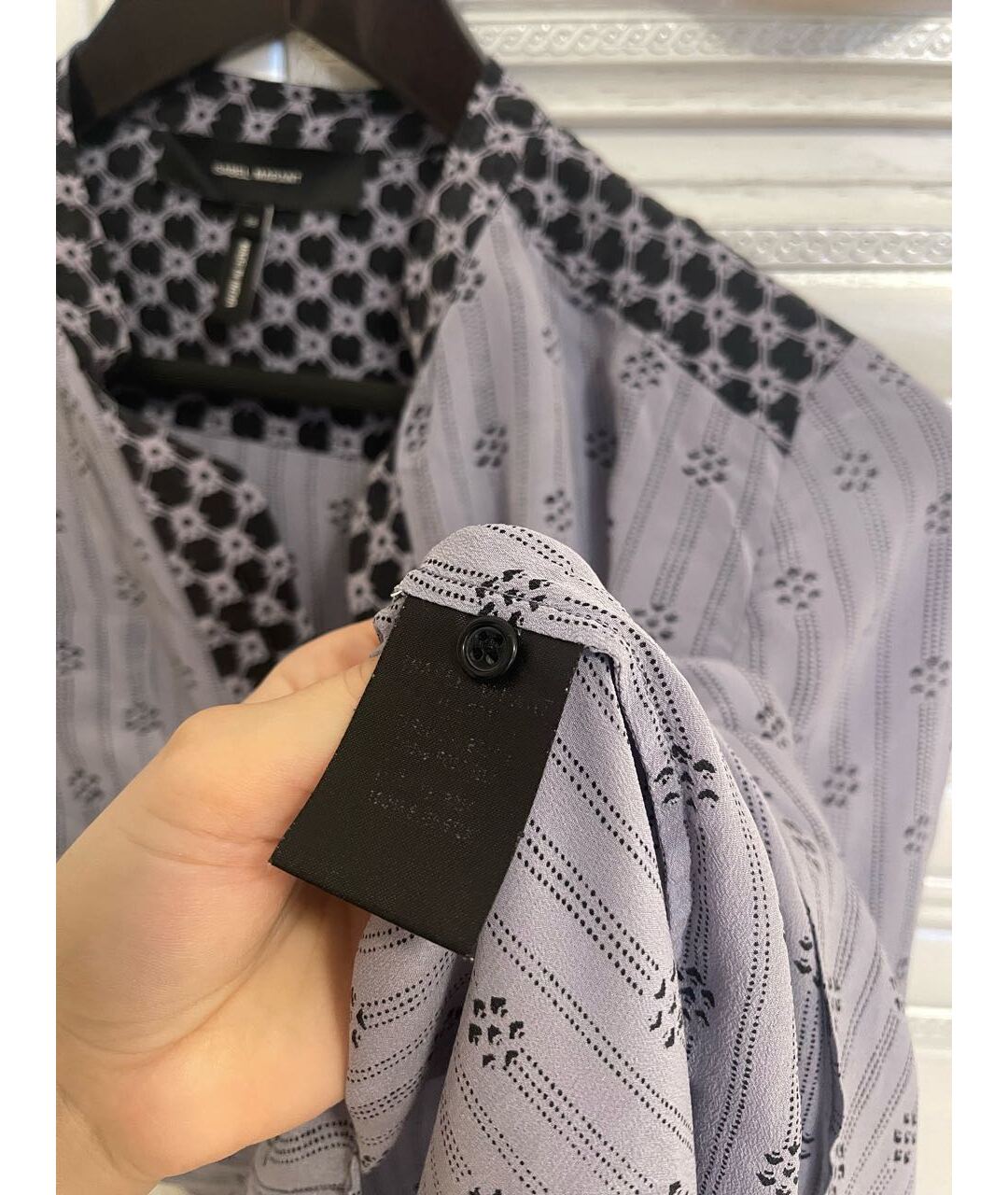 ISABEL MARANT Синяя шелковая рубашка, фото 3