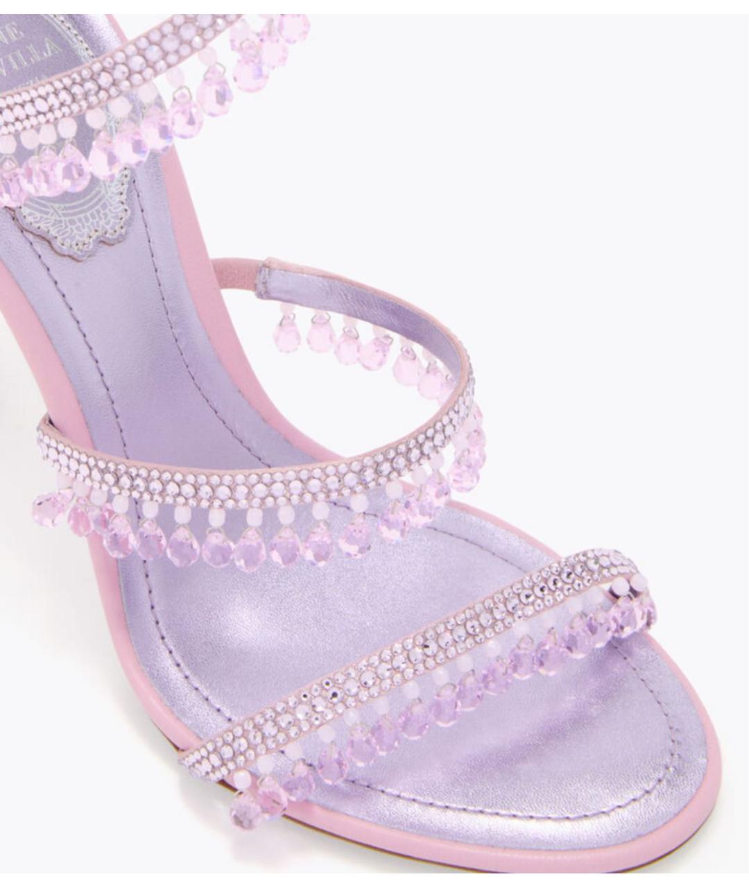 RENE CAOVILLA Фиолетовые босоножки, фото 4