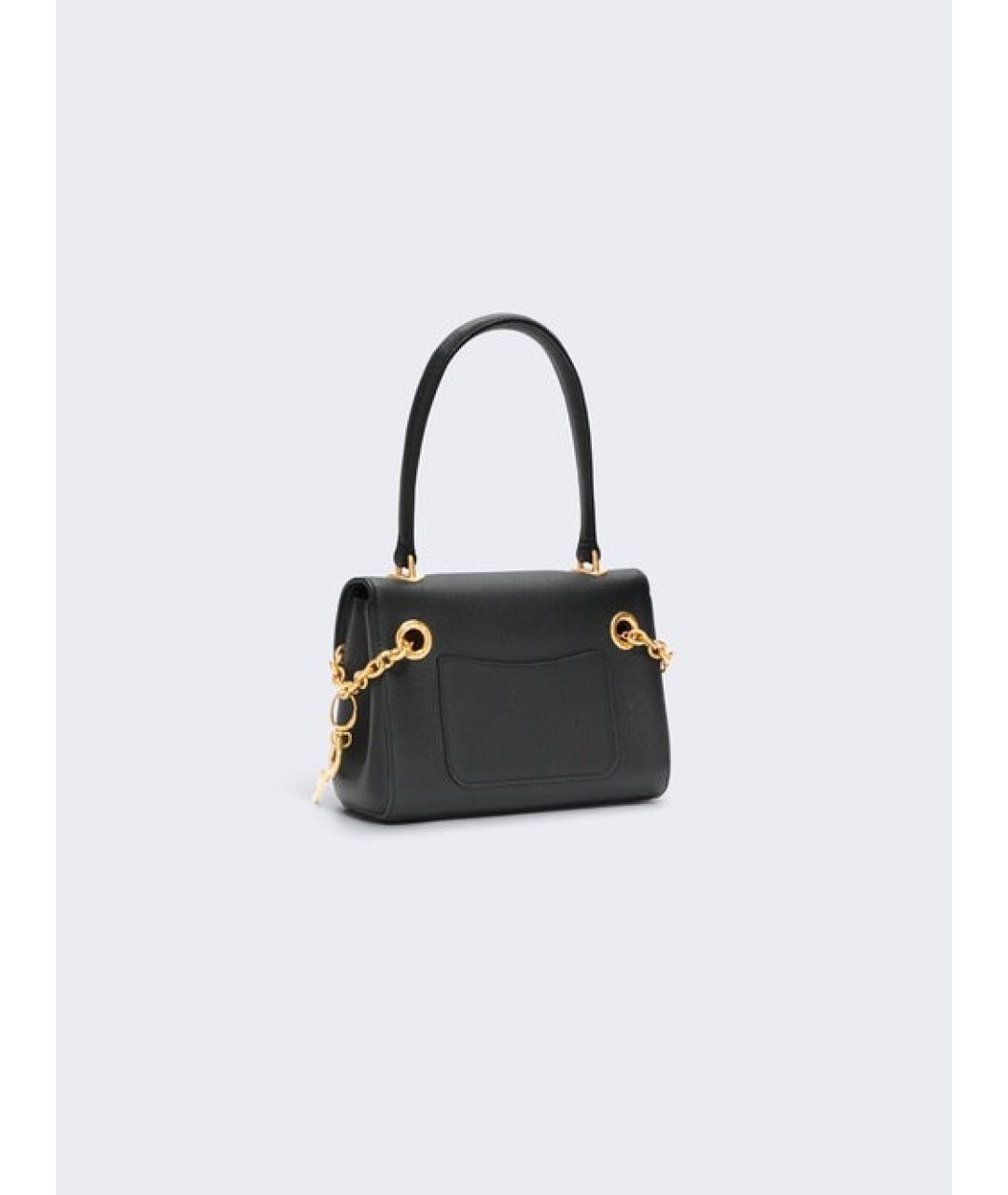 SCHIAPARELLI Черная кожаная сумка через плечо, фото 2