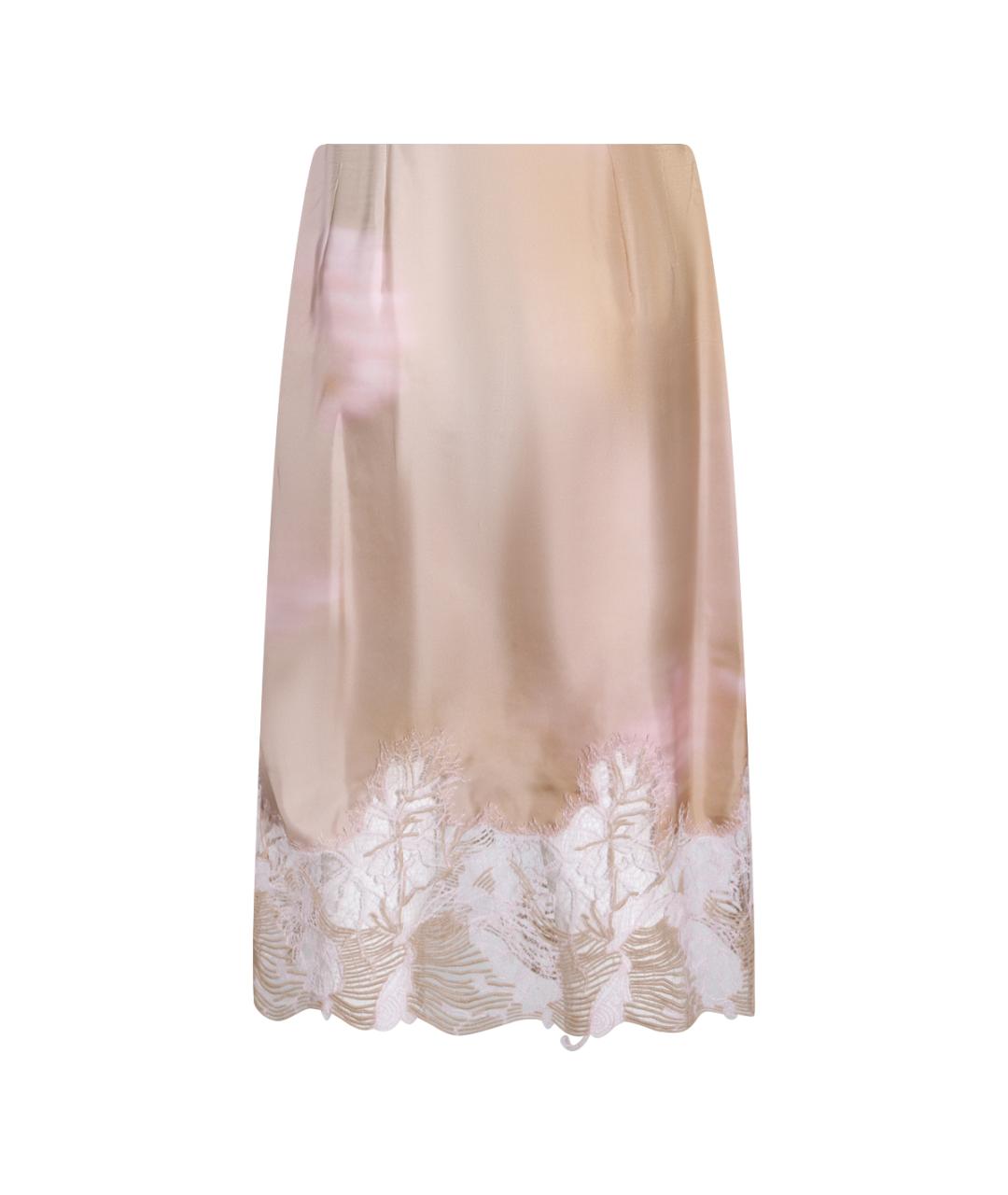 FABIANA FILIPPI Розовая шелковая юбка миди, фото 2
