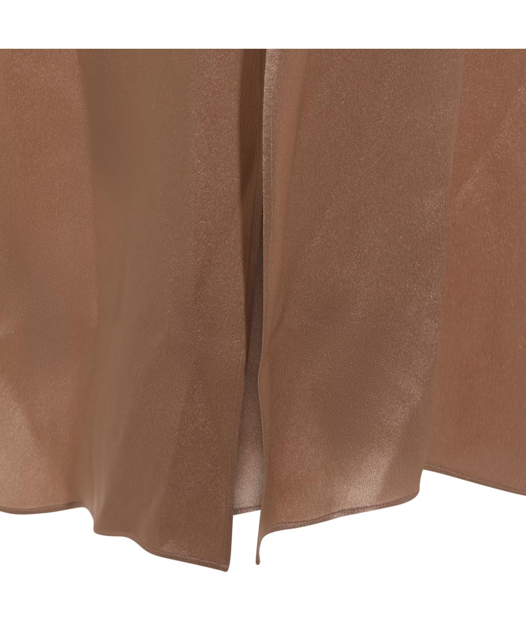 ANTONELLI FIRENZE Бежевое ацетатное повседневное платье, фото 4