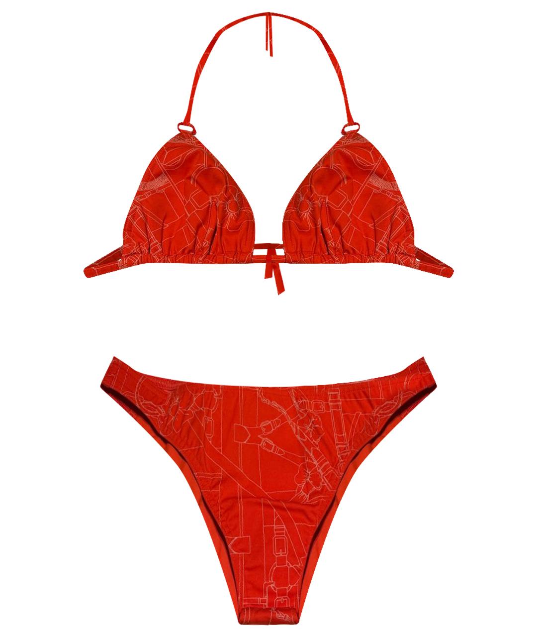 HERMES Красный полиэстеровый купальник, фото 1