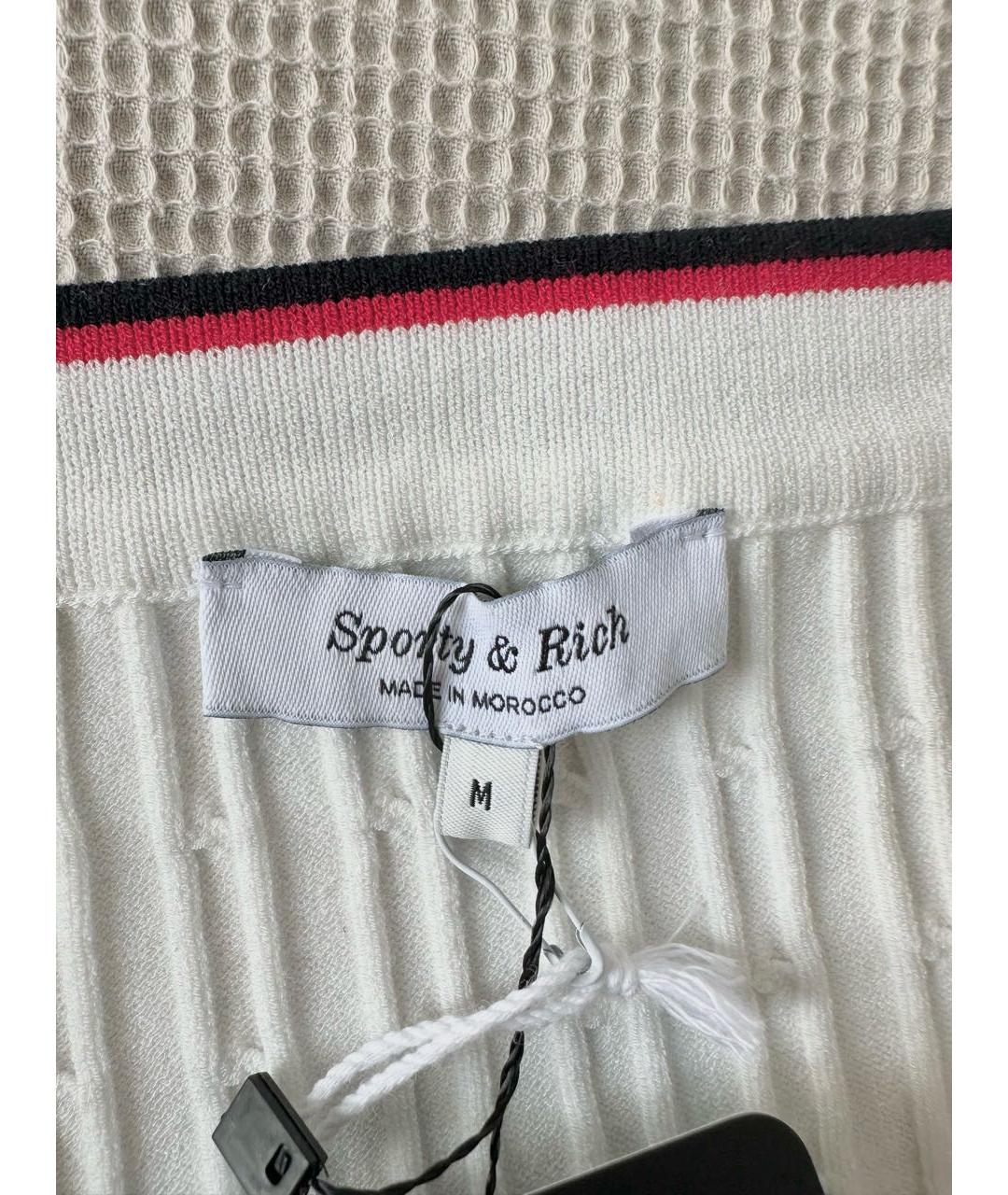 SPORTY AND RICH Белый вискозный костюм с юбками, фото 6