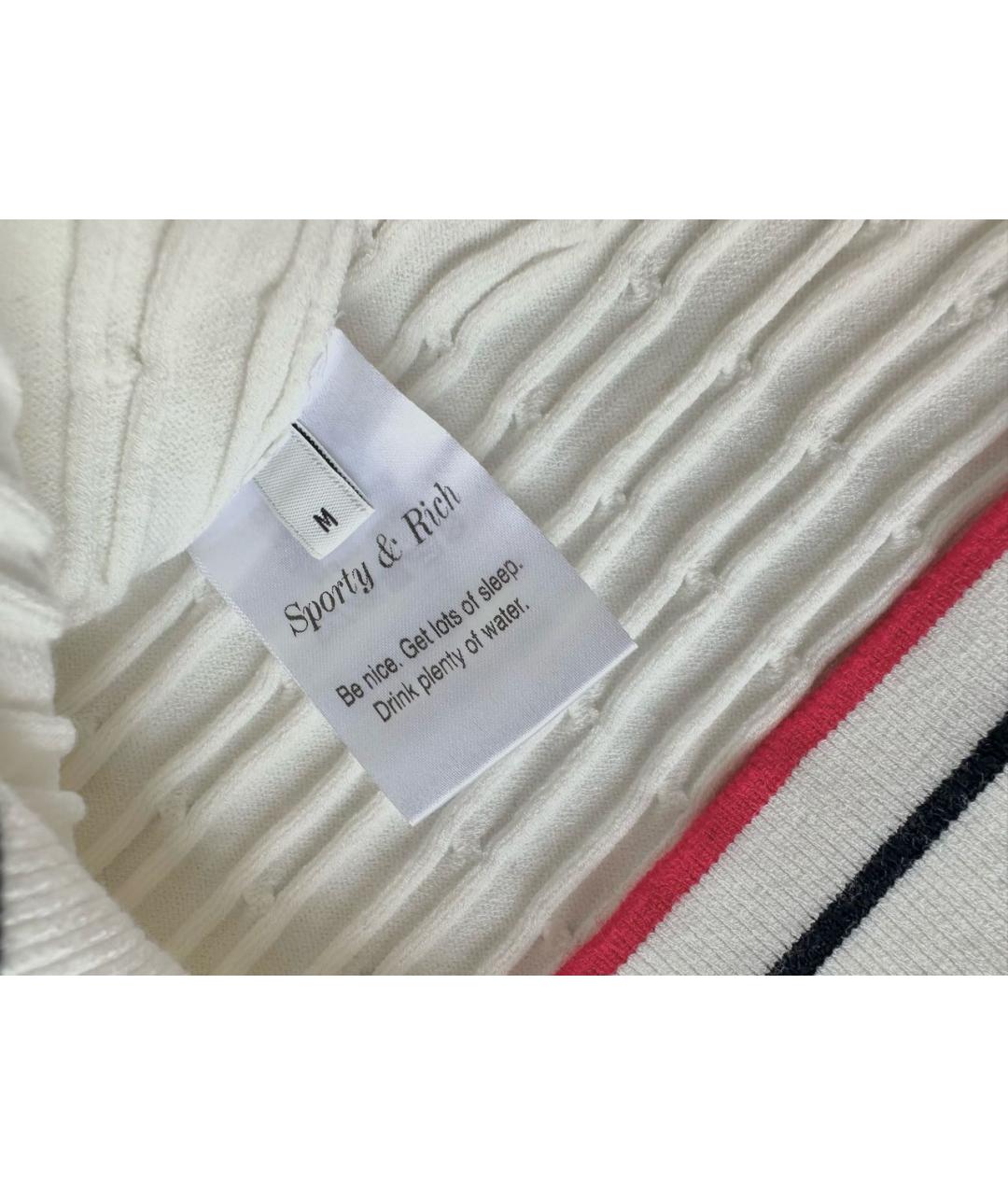 SPORTY AND RICH Белый вискозный костюм с юбками, фото 5