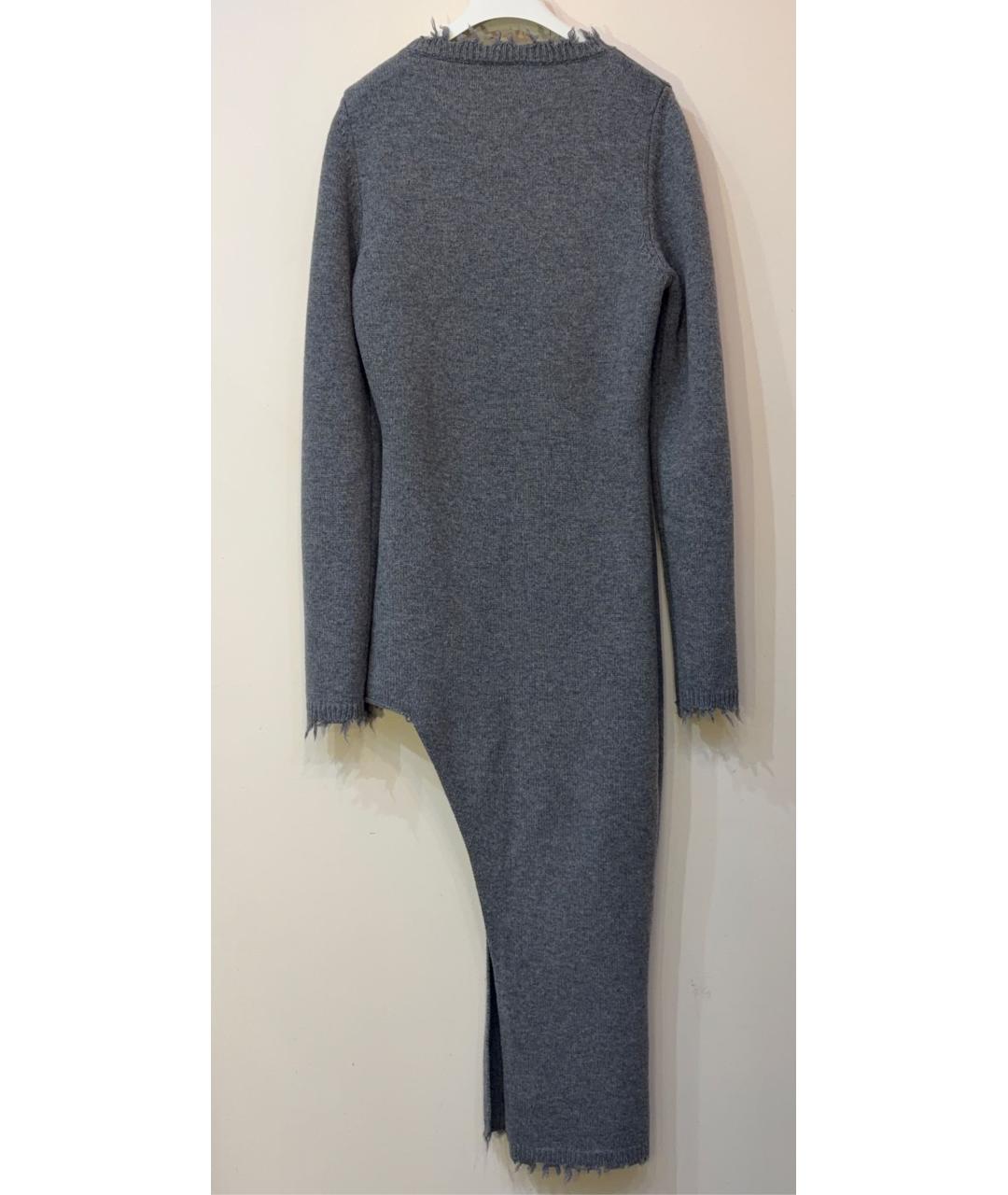 ADDICTED Серое шерстяное повседневное платье, фото 2