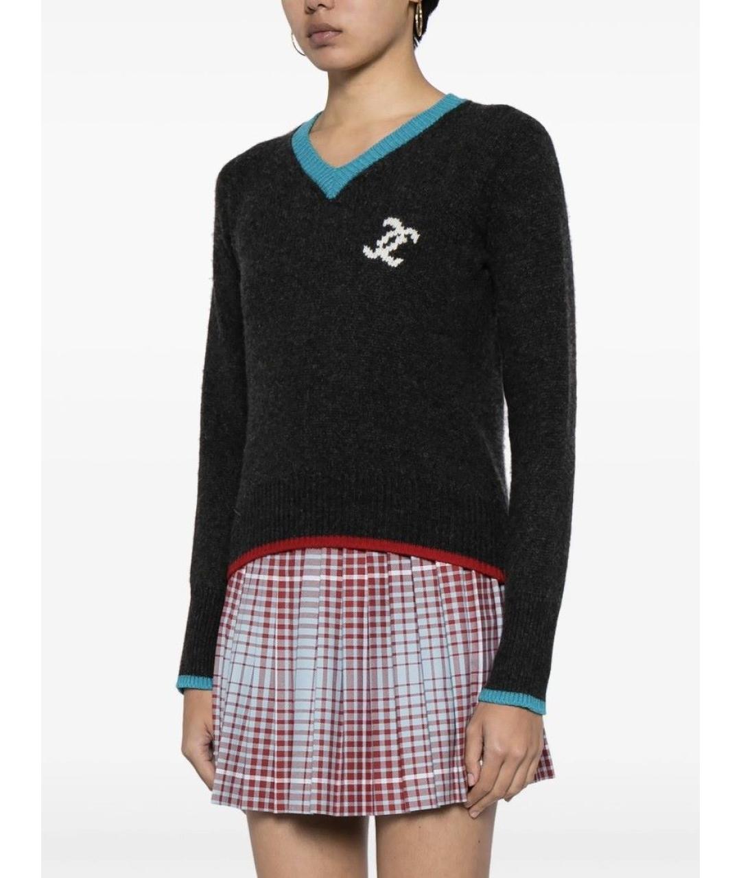 CHANEL Серый кашемировый джемпер / свитер, фото 6